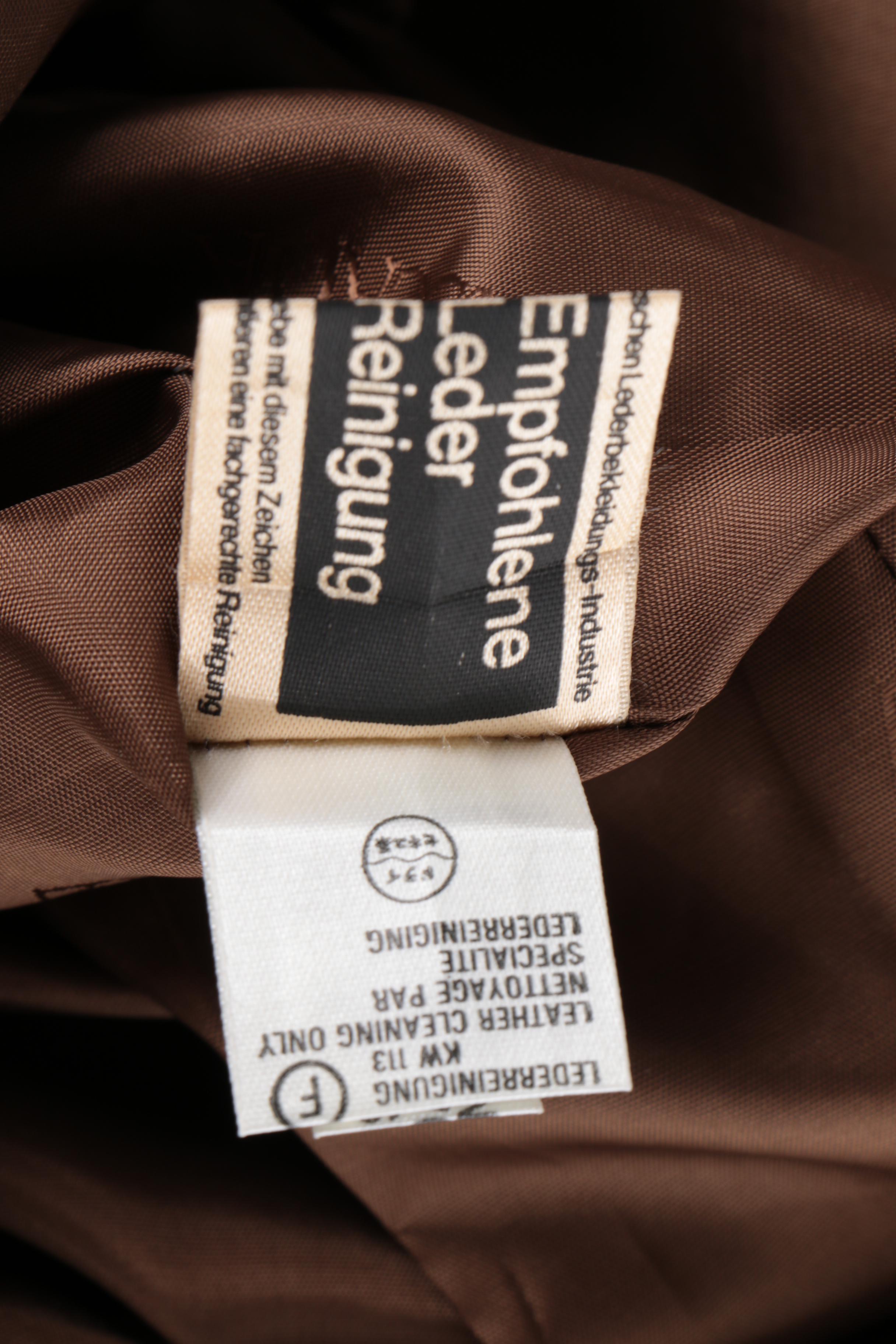 Escada Leather Skirt