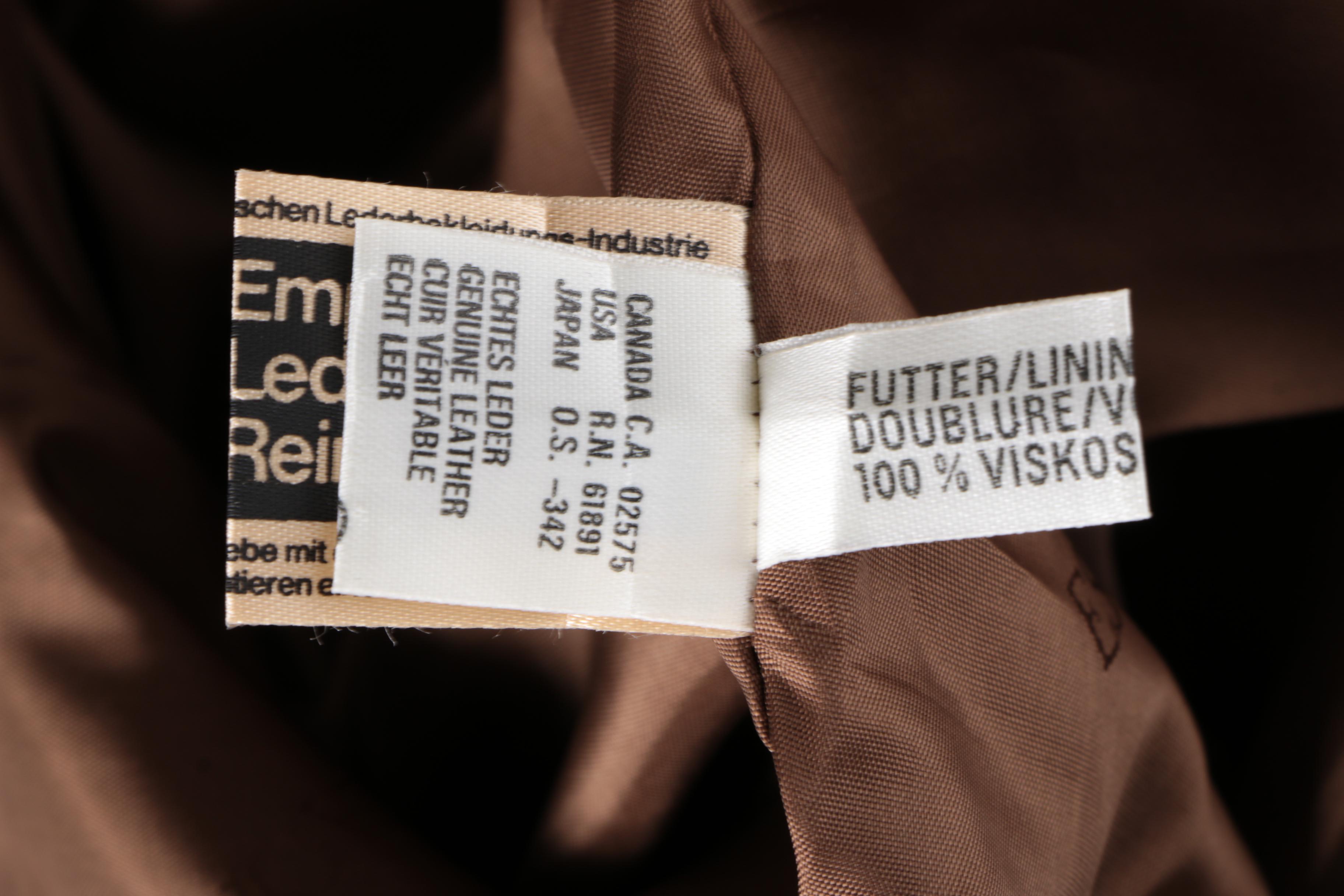 Escada Leather Skirt