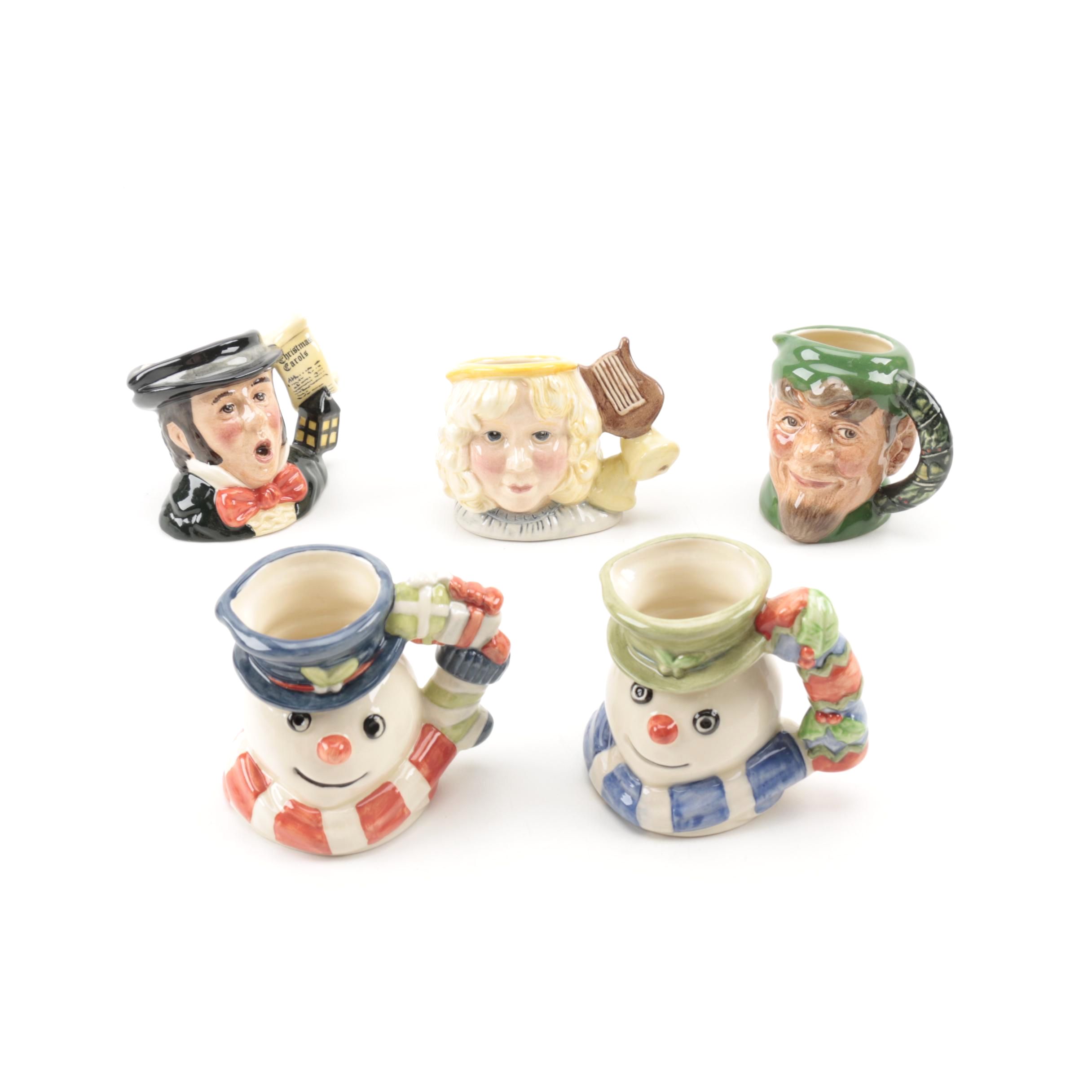 Royal Dalton Christmas-Themed Decorative Mugs