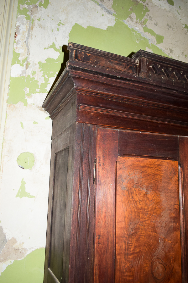 Antique Eastlake Style Mahogany Armoire