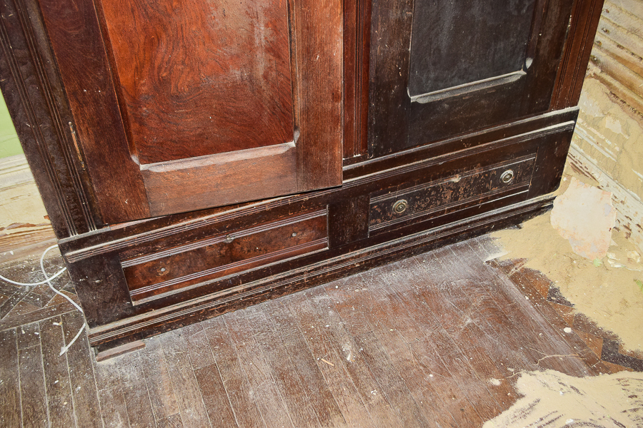 Antique Eastlake Style Mahogany Armoire