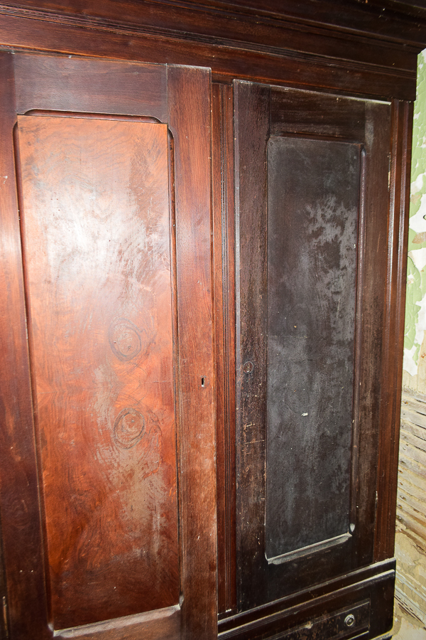 Antique Eastlake Style Mahogany Armoire