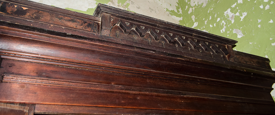 Antique Eastlake Style Mahogany Armoire