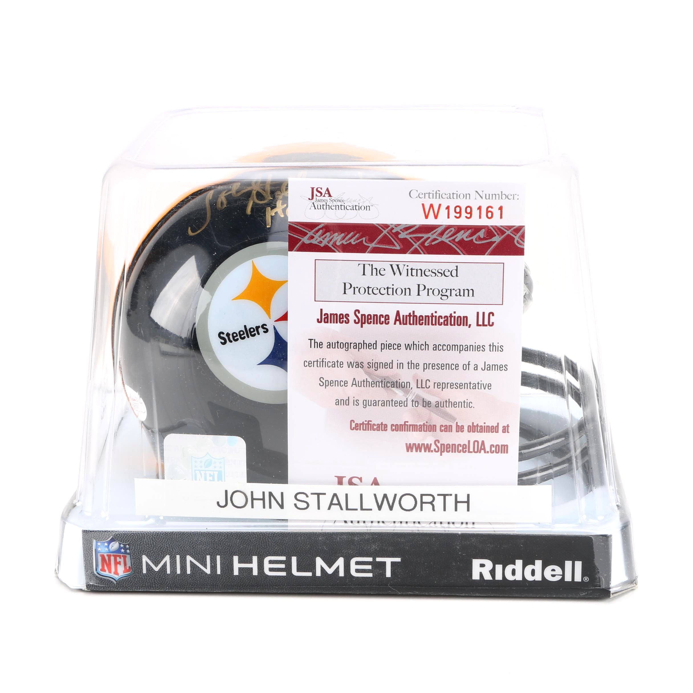 John Stallworth Signed Mini Helmet