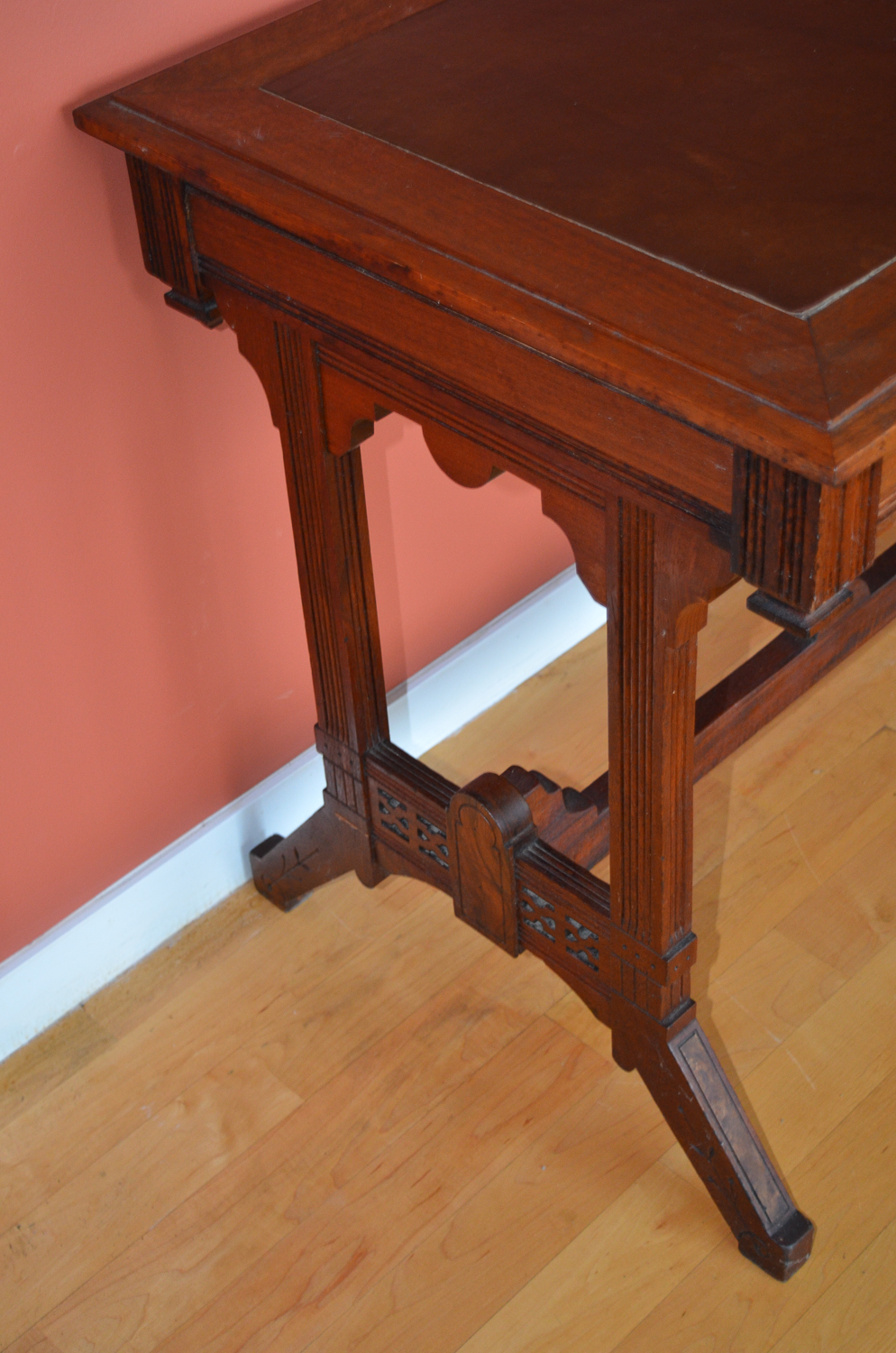 Vintage Eastlake Style Mahogany Writing Desk