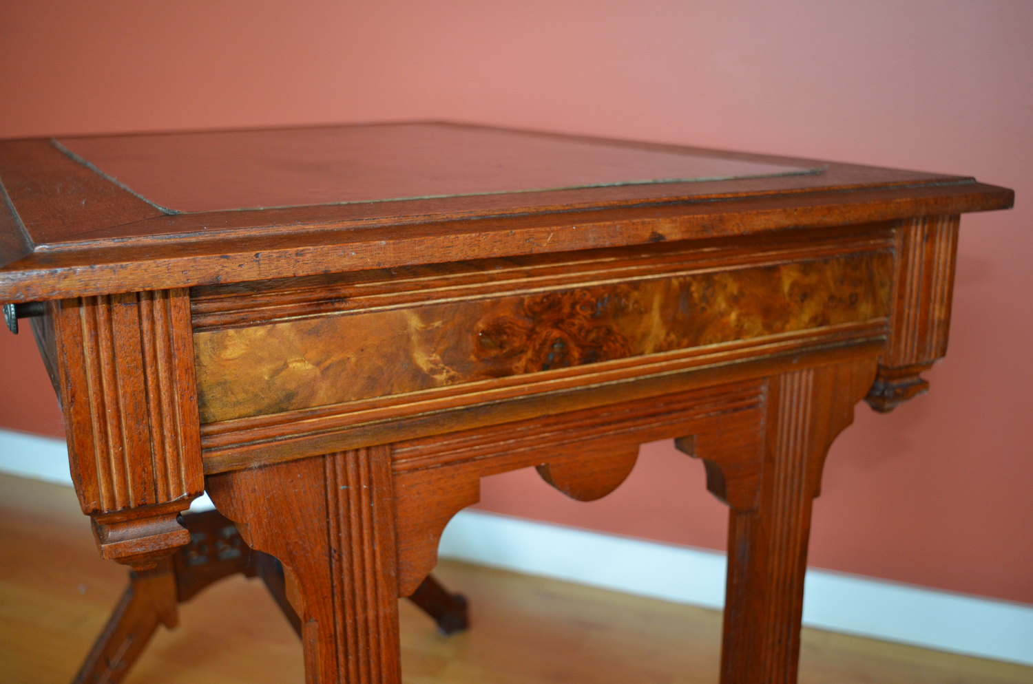 Vintage Eastlake Style Mahogany Writing Desk