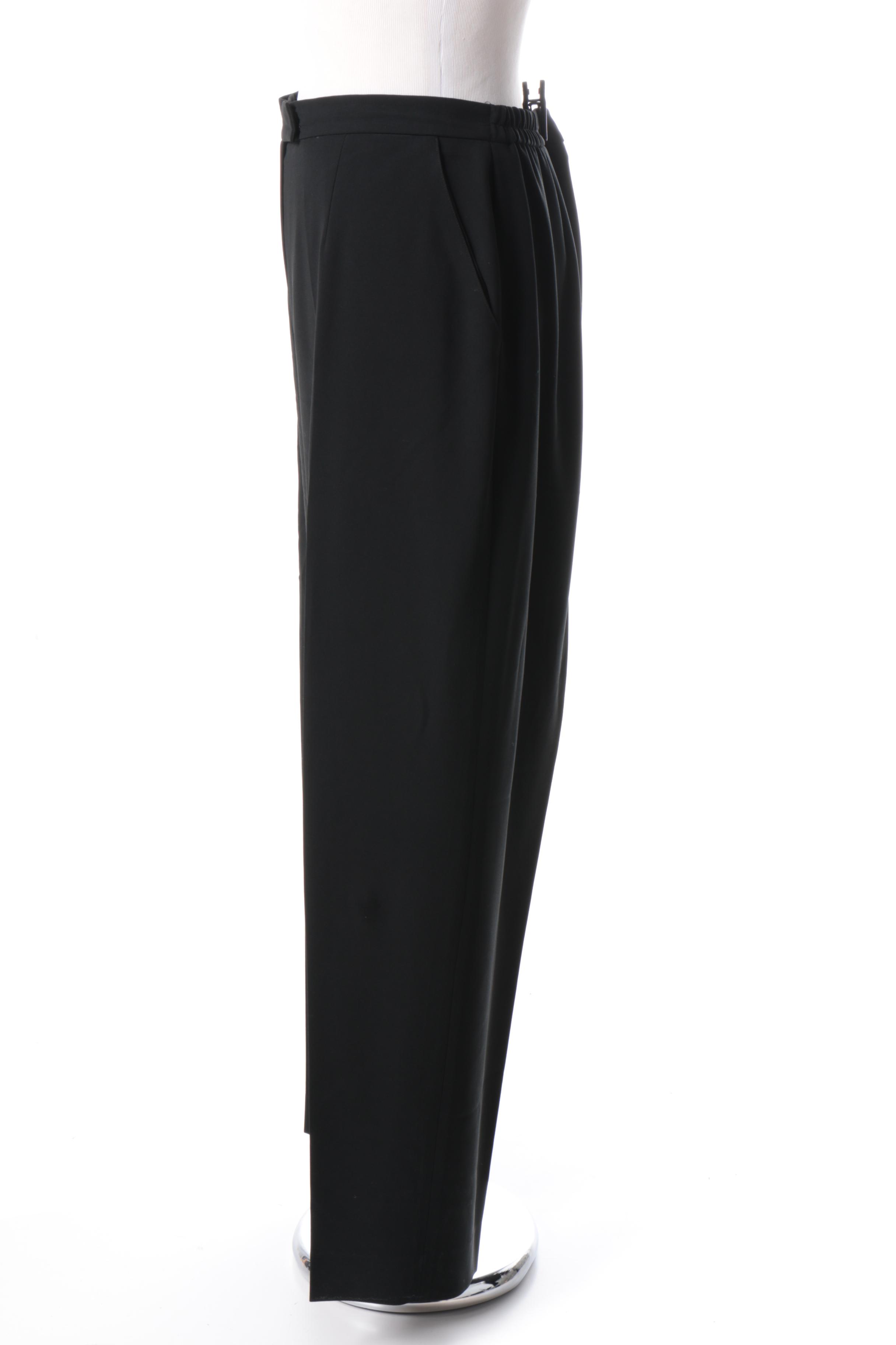 Nina Leonard Sweater With Faux Fur Collar and Jones New York Pants