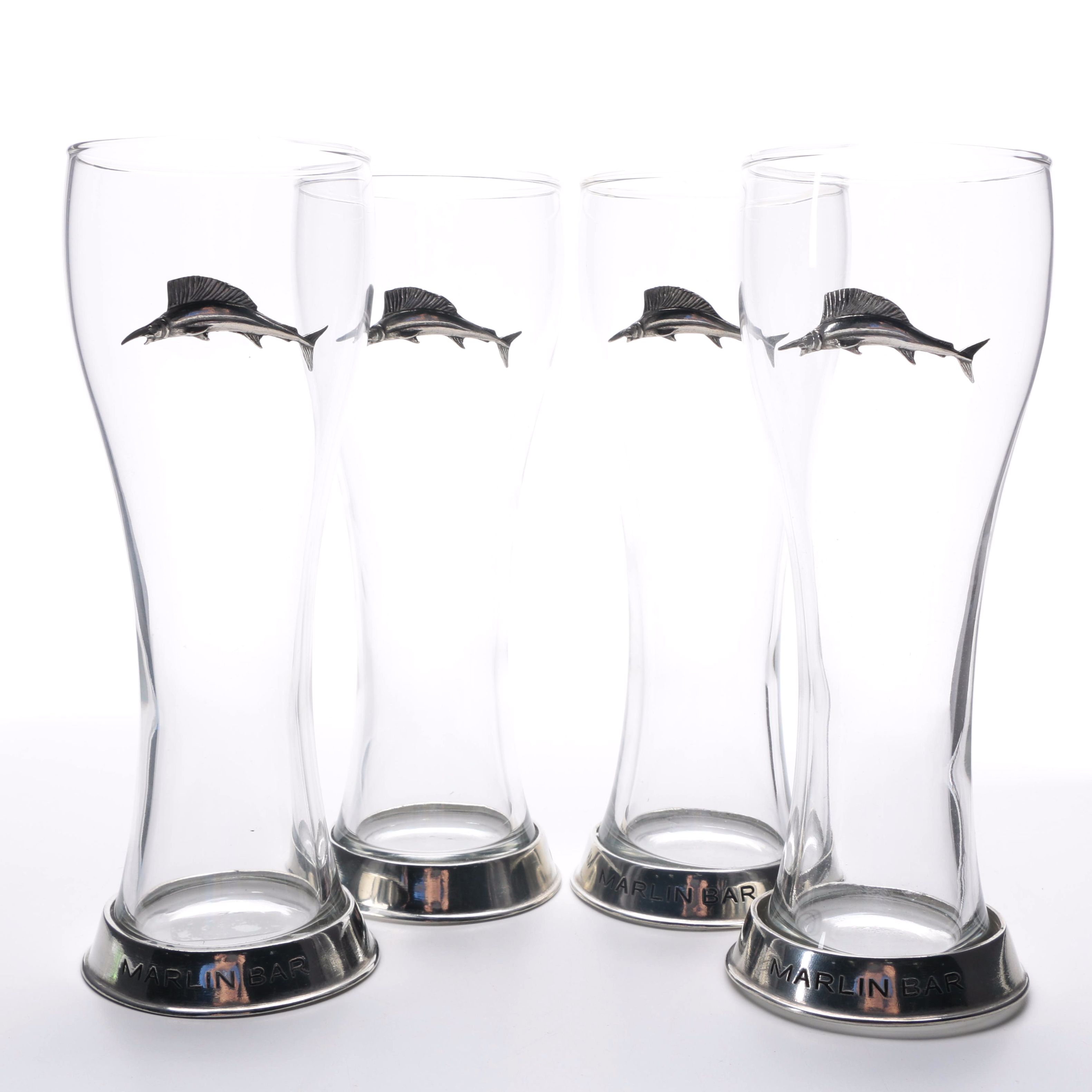 Marlin-Themed Beer Glasses