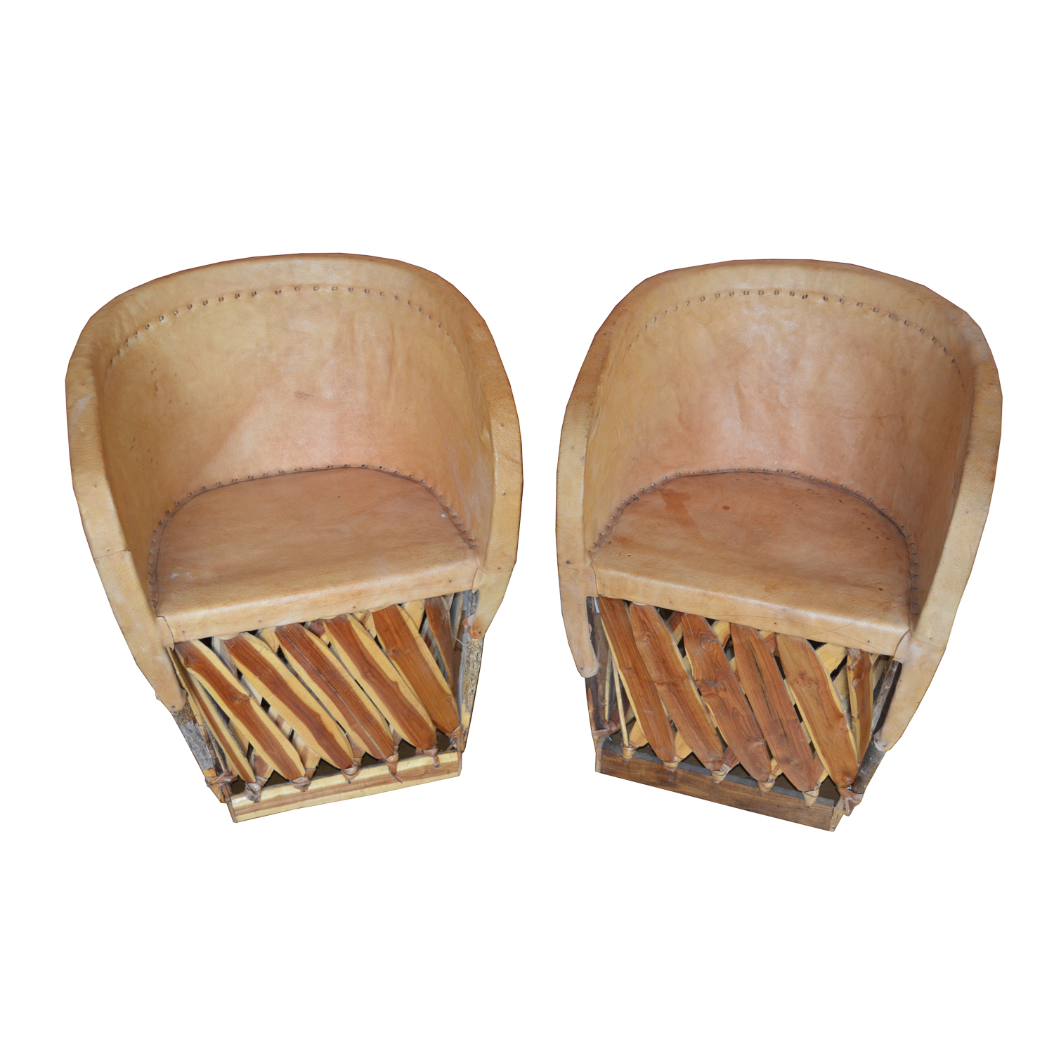 Pair of Mexican Equipale Chairs