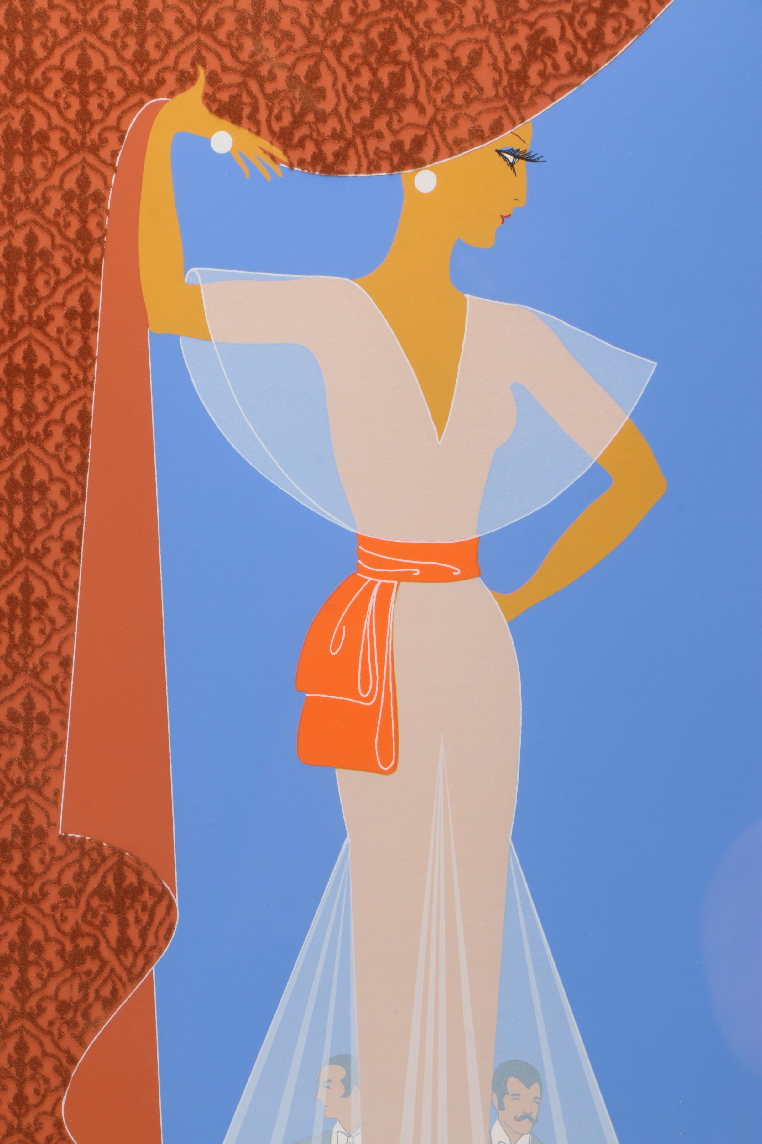 Erté Limited Edition Serigraph "The Curtain"