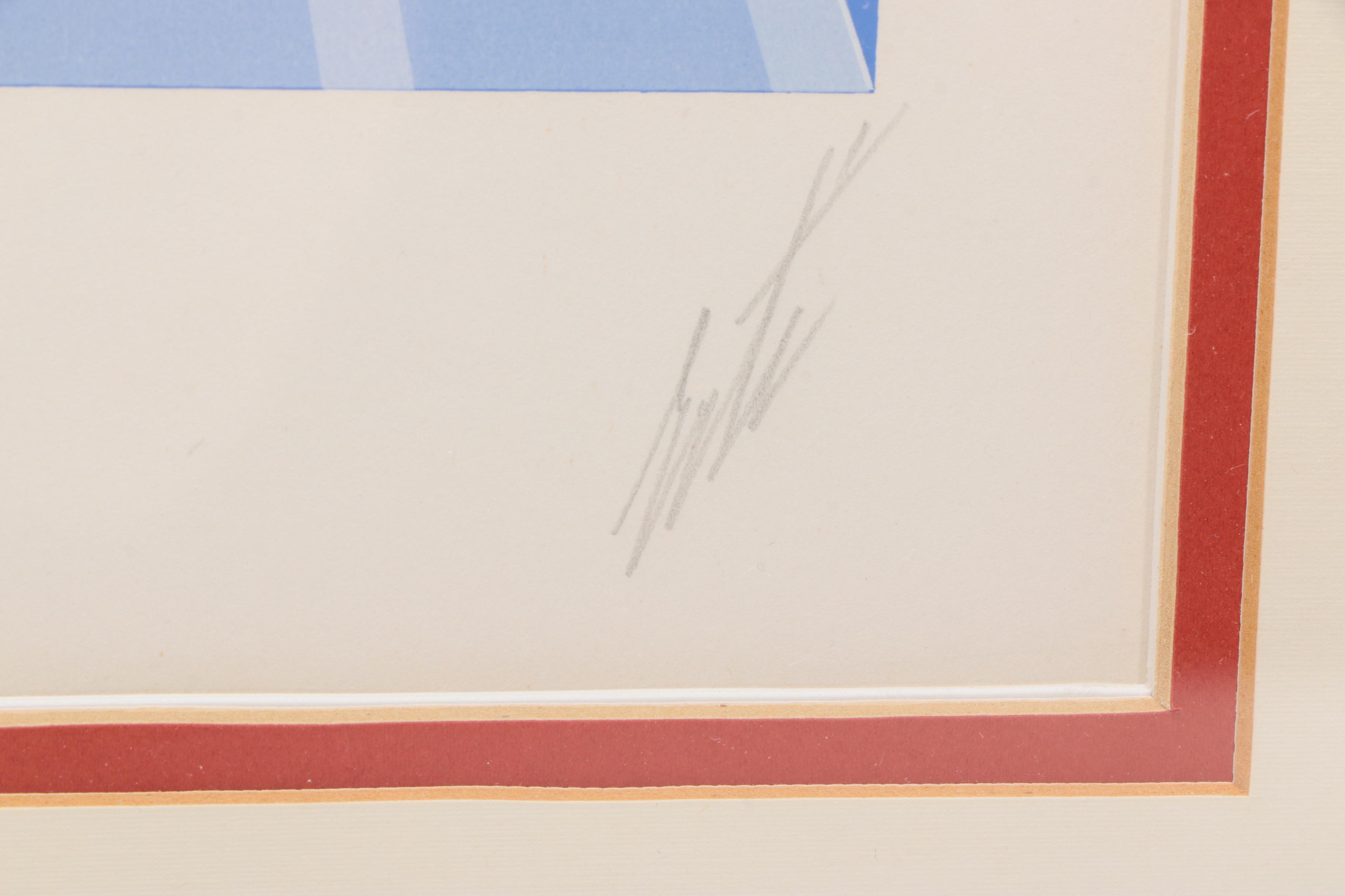 Erté Limited Edition Serigraph "The Curtain"