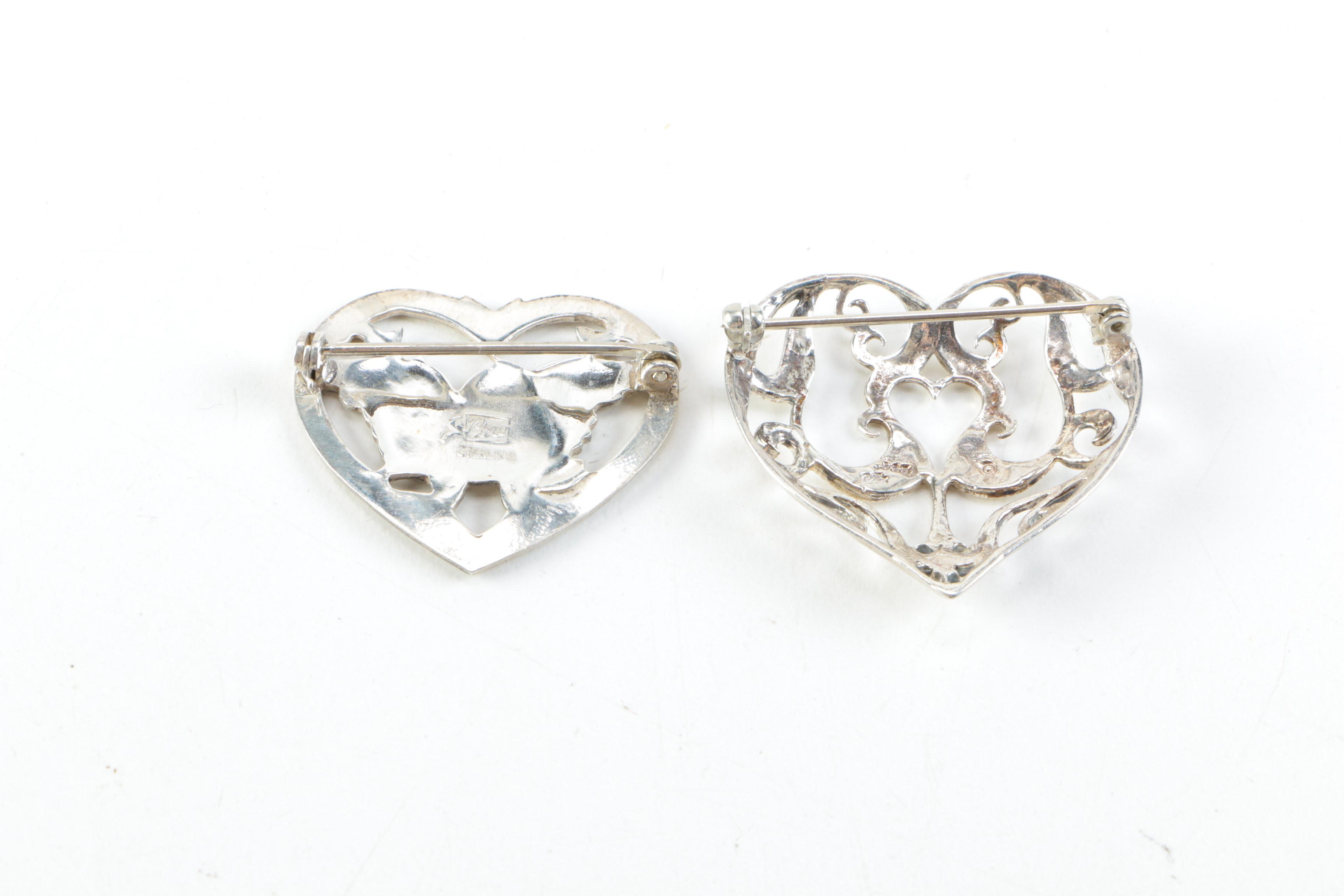 Sterling Silver Brooches Including Danecraft