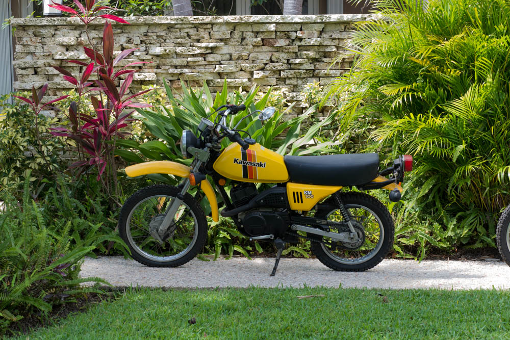 Kawasaki KM 100 Yellow Motorcycle