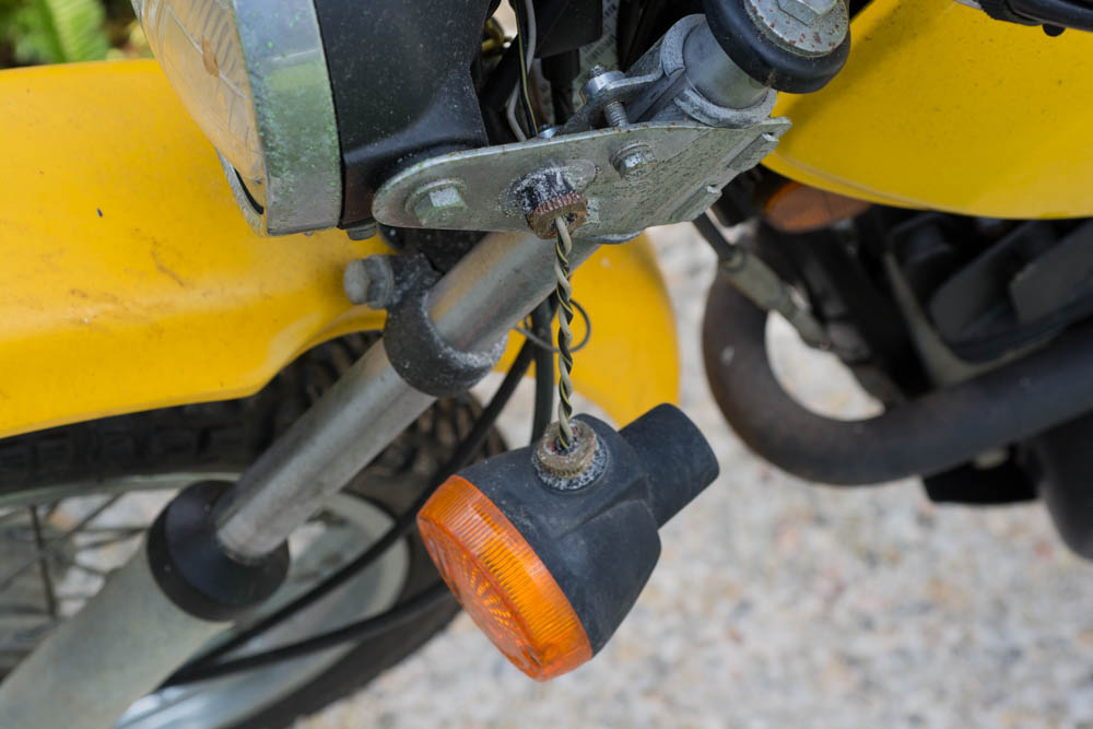 Kawasaki KM 100 Yellow Motorcycle