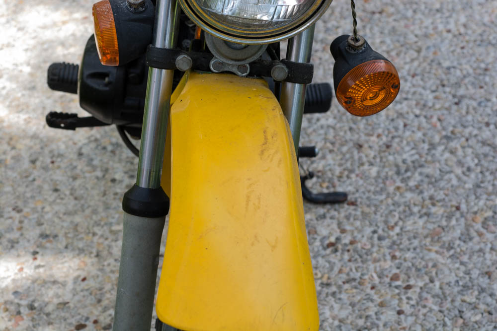 Kawasaki KM 100 Yellow Motorcycle