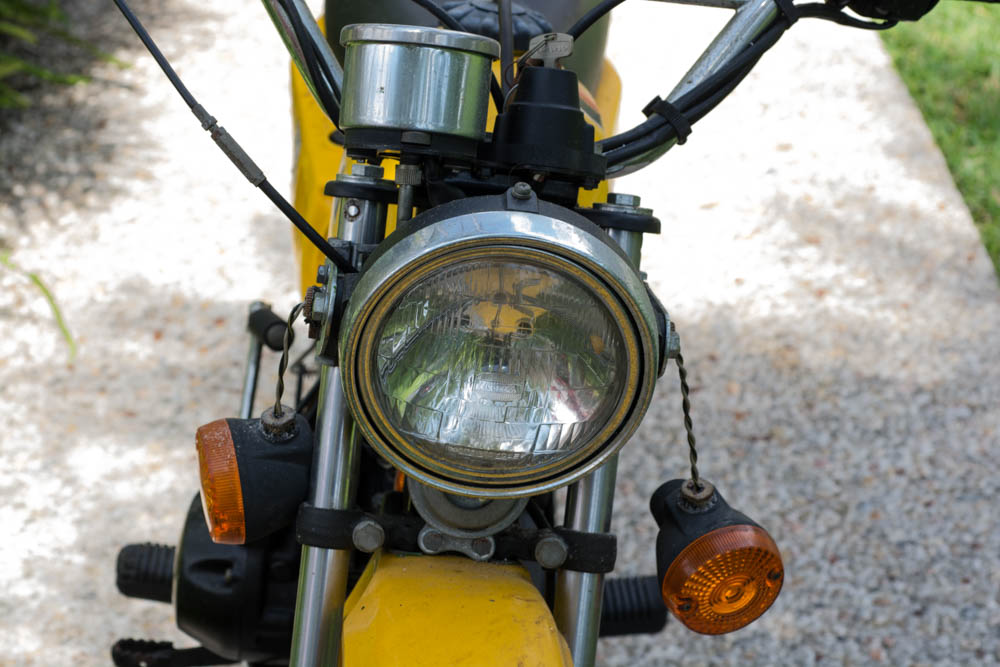 Kawasaki KM 100 Yellow Motorcycle