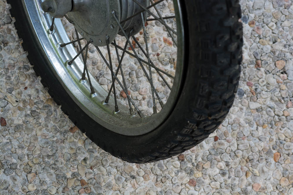 Kawasaki KM 100 Yellow Motorcycle