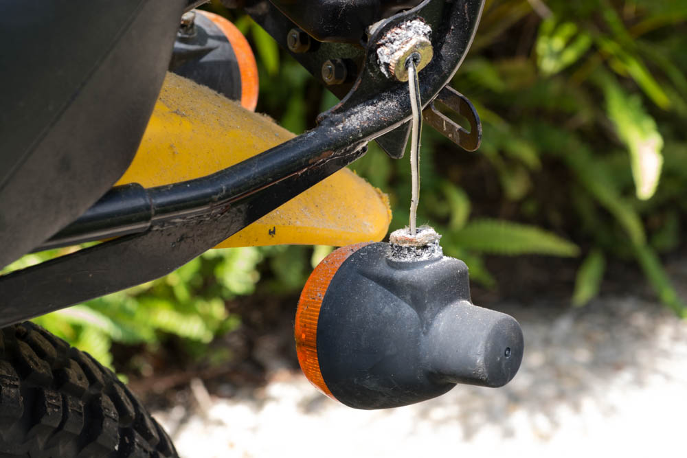 Kawasaki KM 100 Yellow Motorcycle