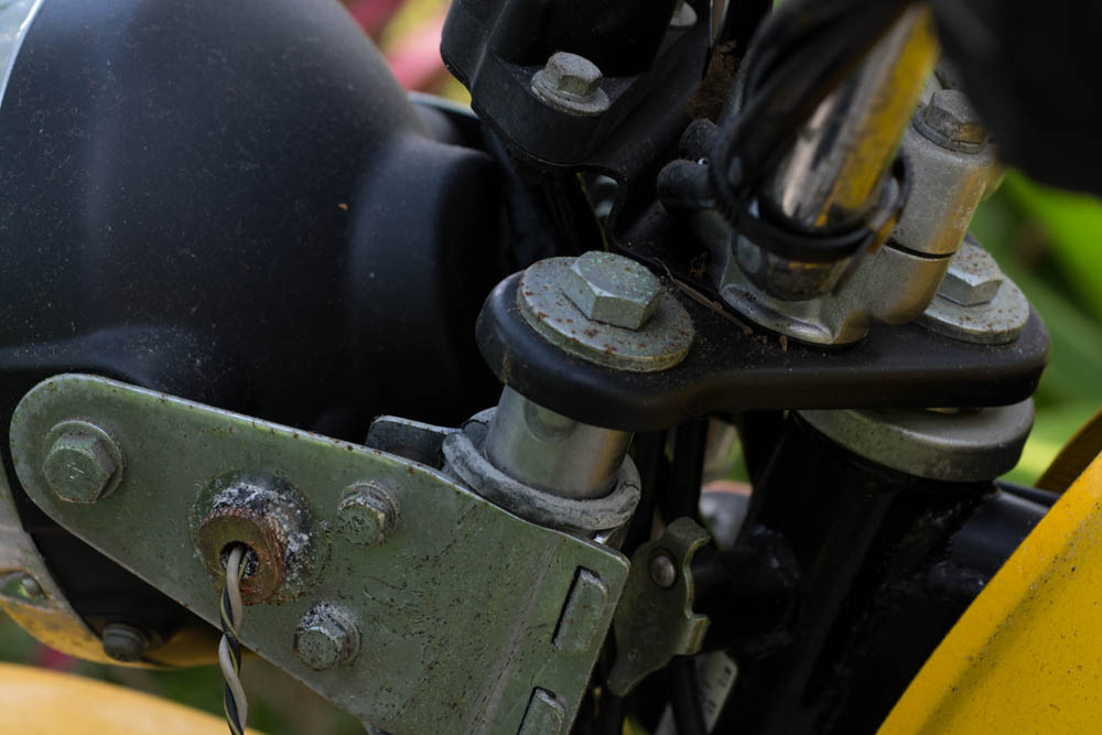 Kawasaki KM 100 Yellow Motorcycle