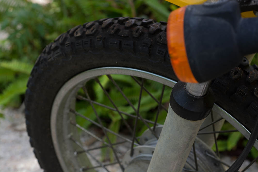 Kawasaki KM 100 Yellow Motorcycle