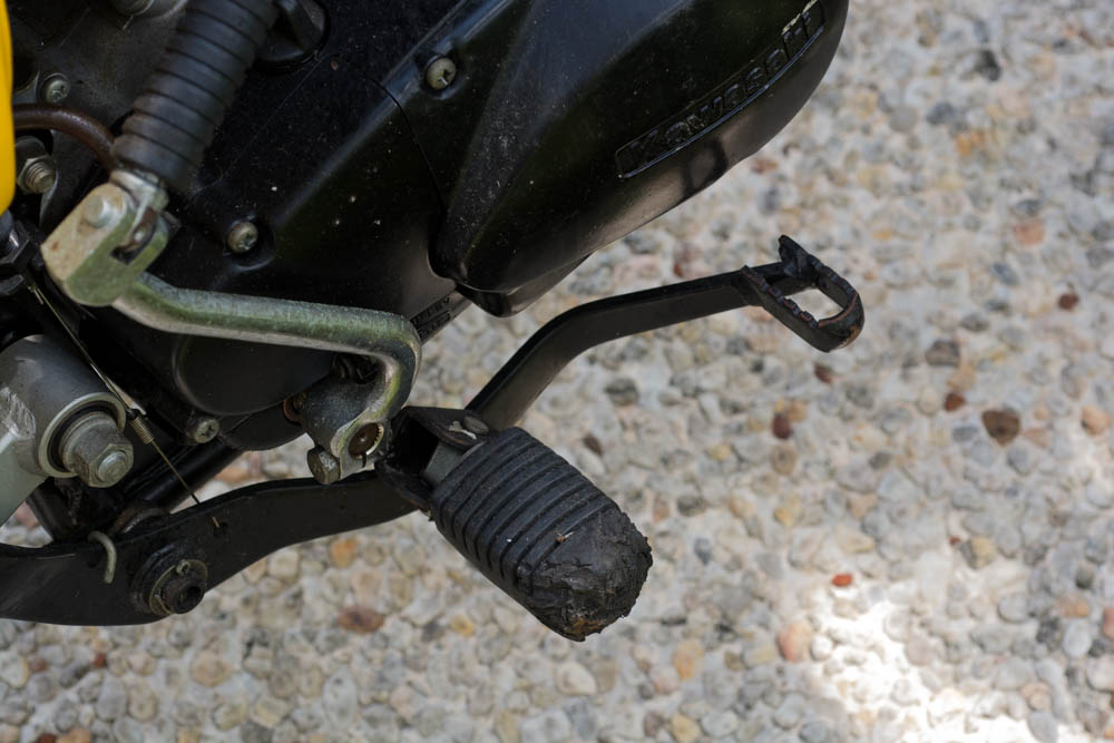 Kawasaki KM 100 Yellow Motorcycle