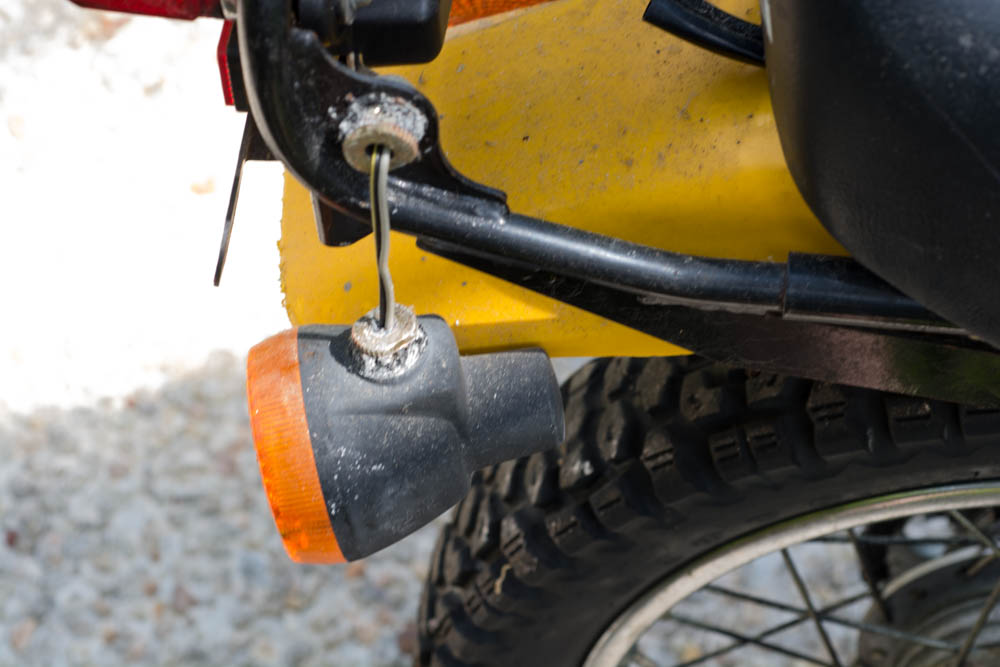 Kawasaki KM 100 Yellow Motorcycle