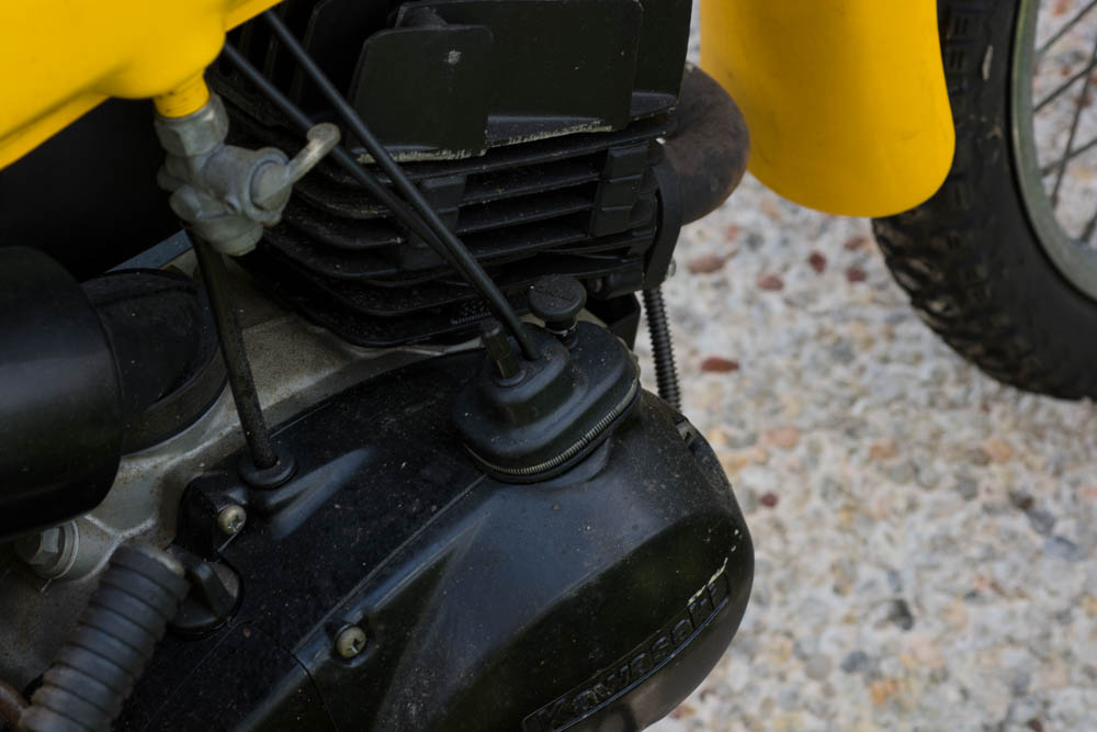 Kawasaki KM 100 Yellow Motorcycle