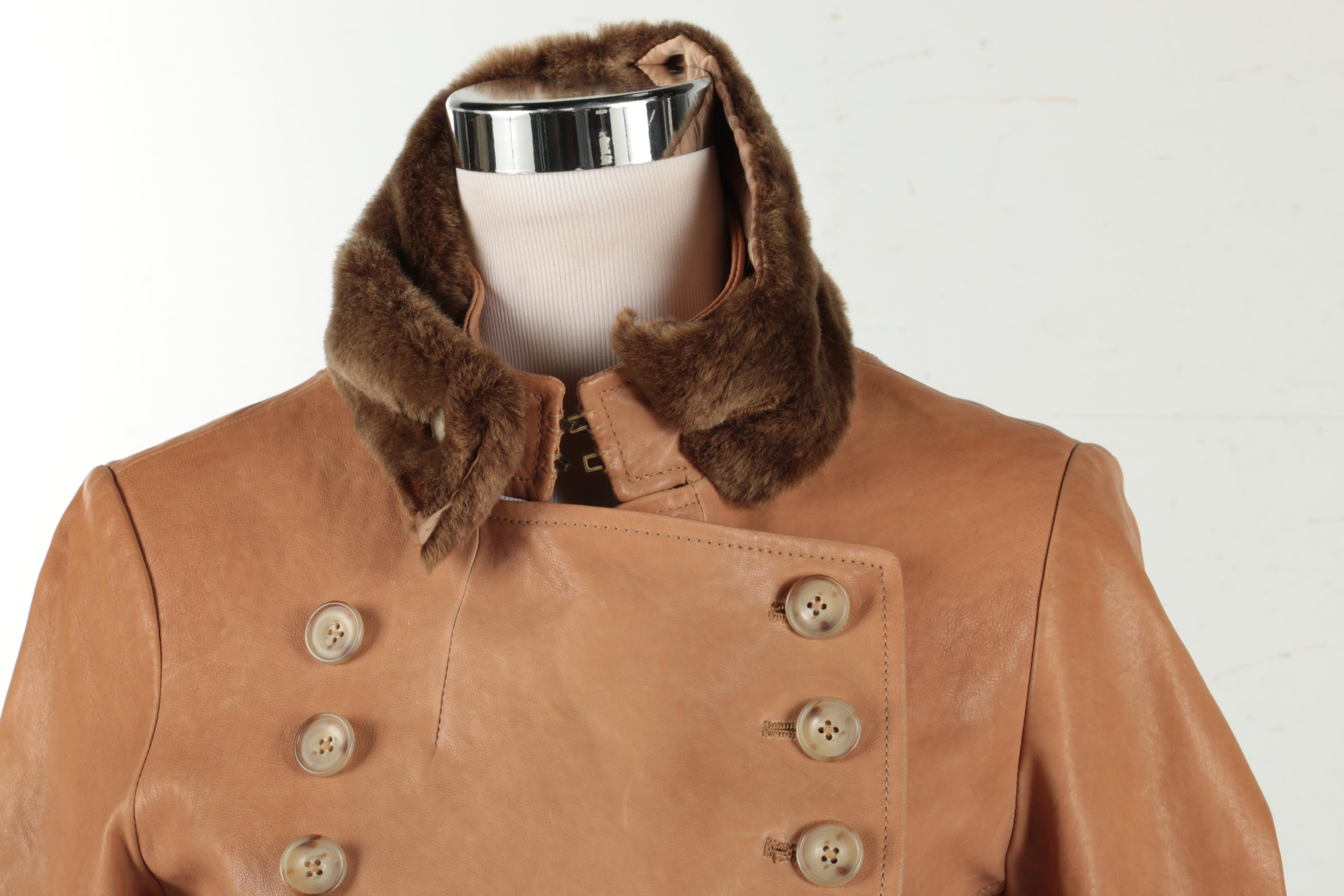 Women's Leather Jackets by Calvin Klein and Anne Klein