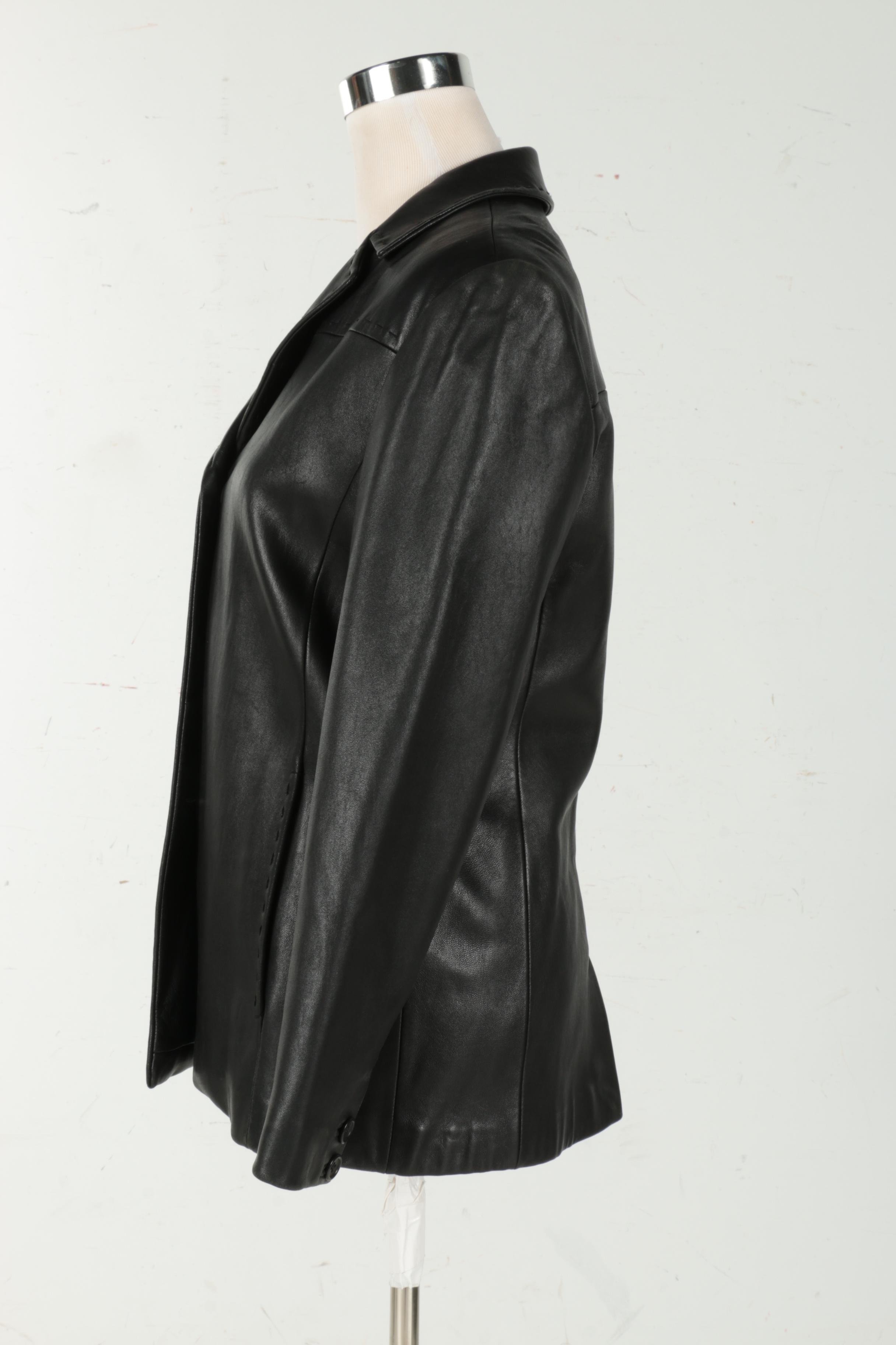 Women's Leather Jackets by Calvin Klein and Anne Klein