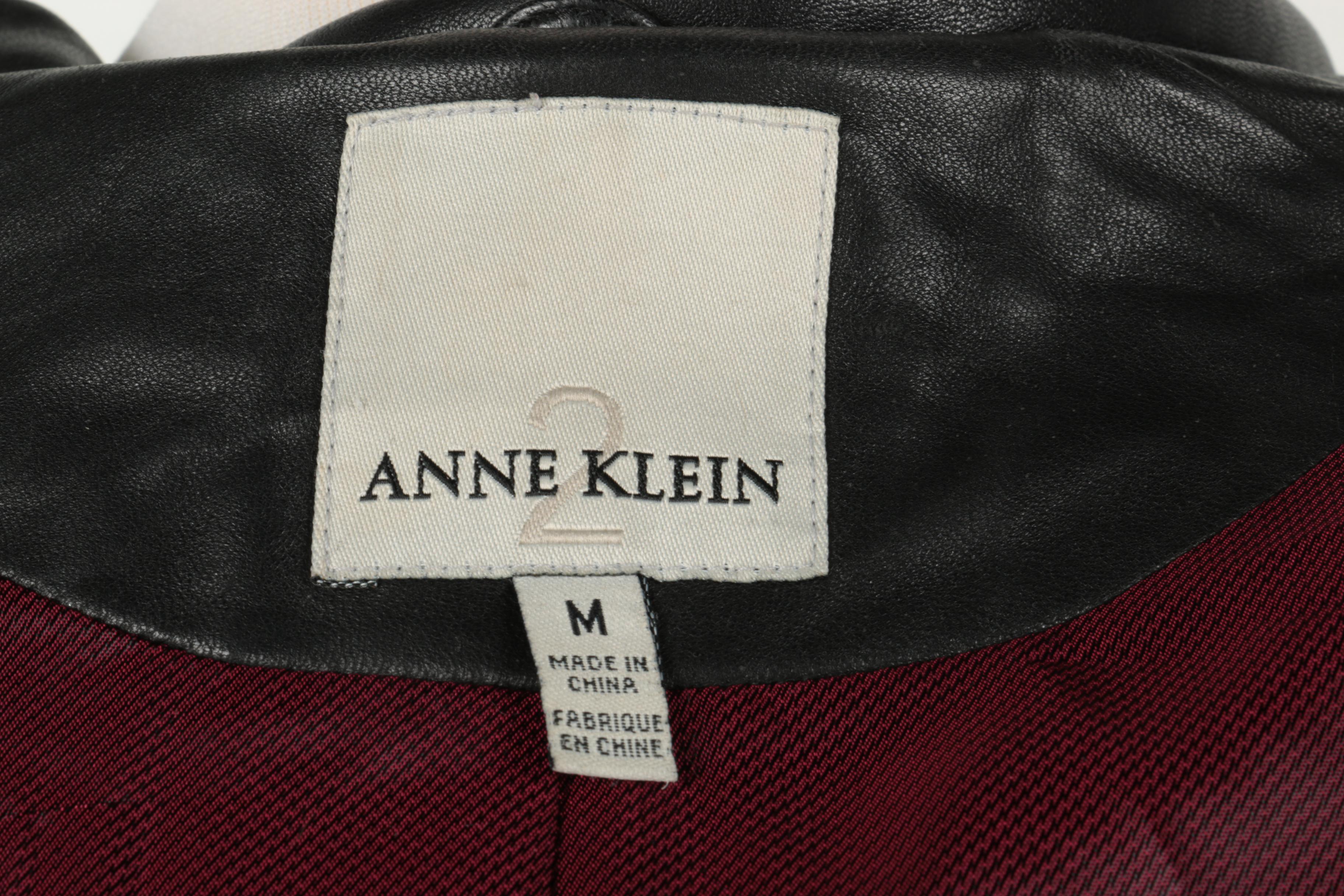 Women's Leather Jackets by Calvin Klein and Anne Klein