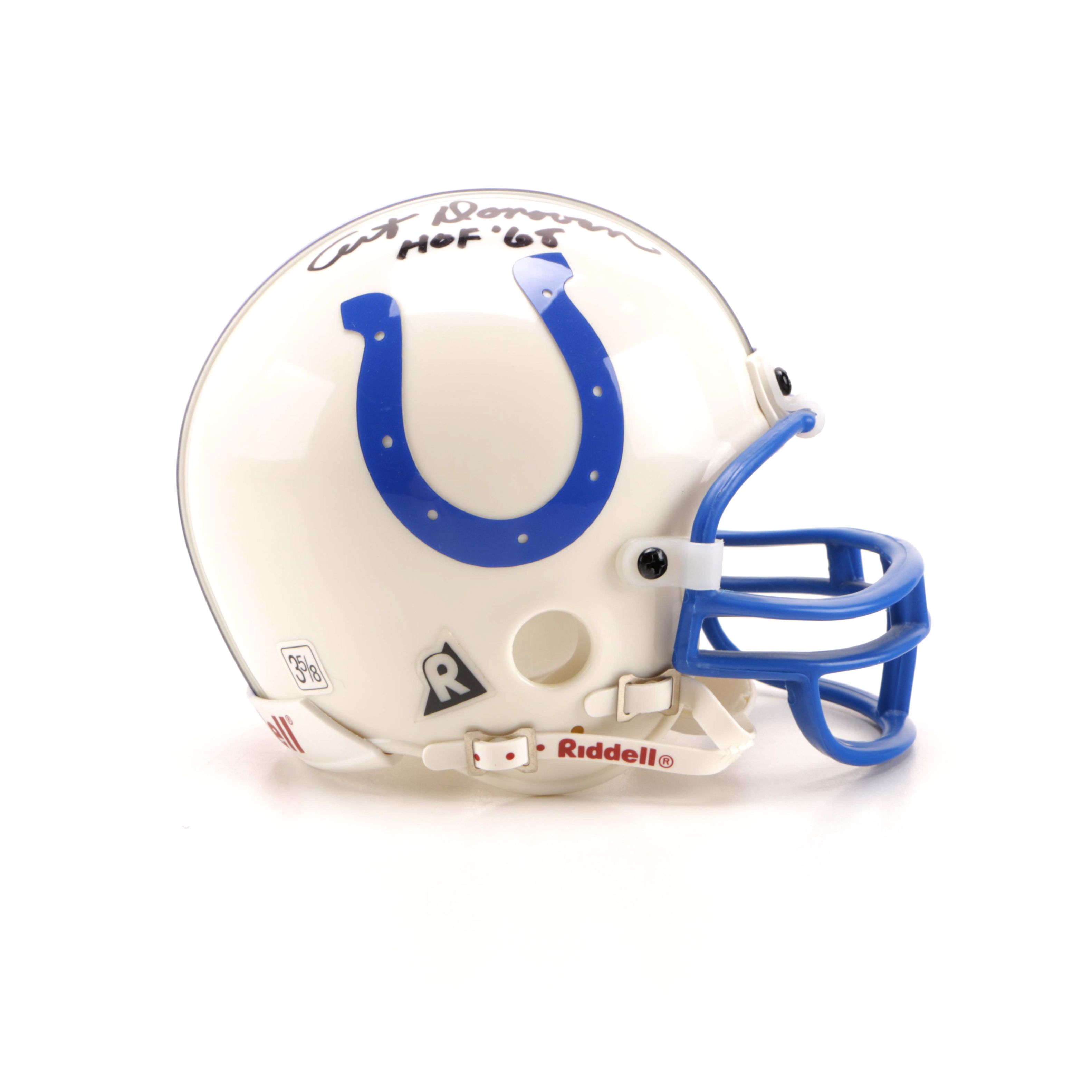 Art Donovan Signed Mini Football Helmet