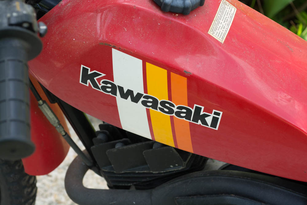 Kawasaki KM 100 Red Motorcycle