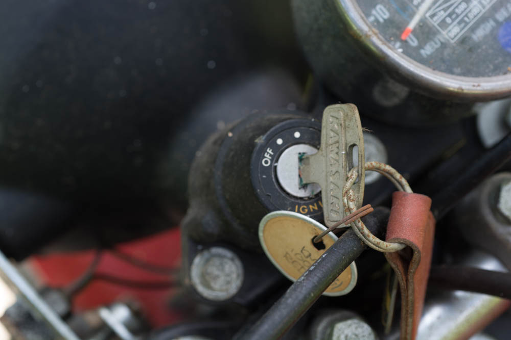 Kawasaki KM 100 Red Motorcycle