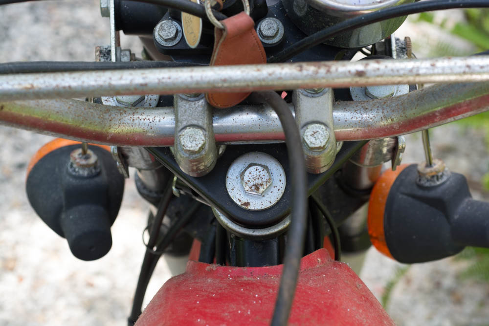 Kawasaki KM 100 Red Motorcycle