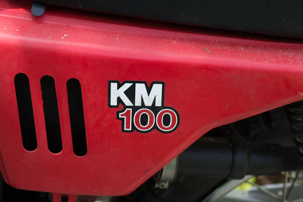 Kawasaki KM 100 Red Motorcycle