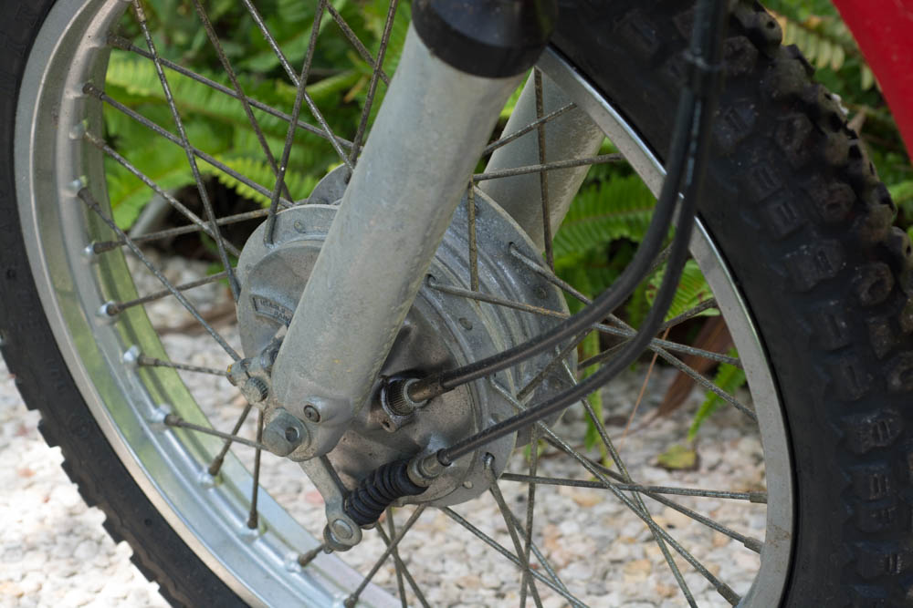 Kawasaki KM 100 Red Motorcycle