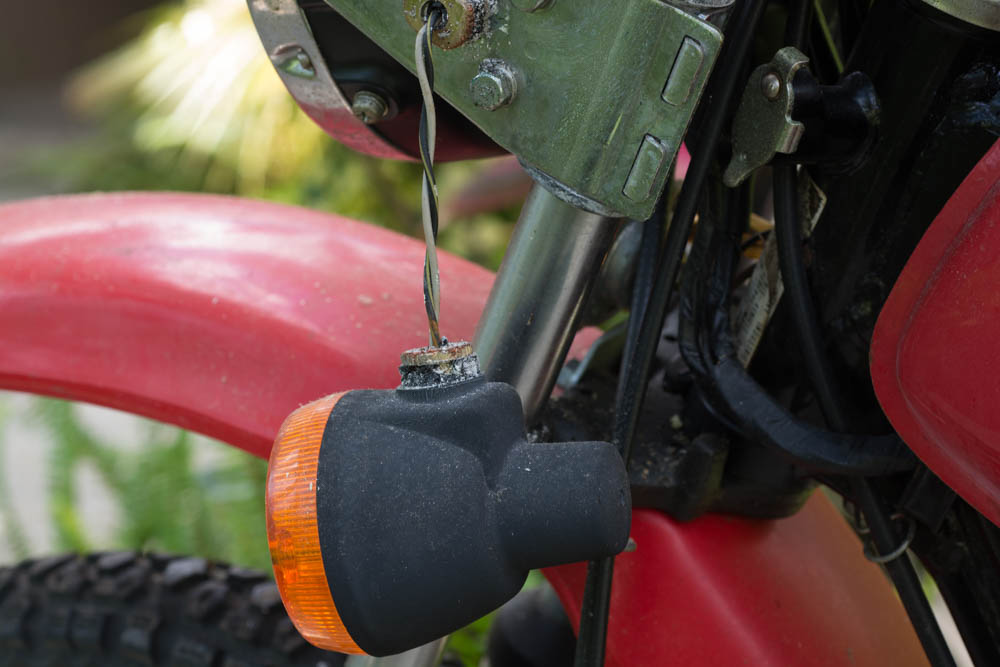 Kawasaki KM 100 Red Motorcycle