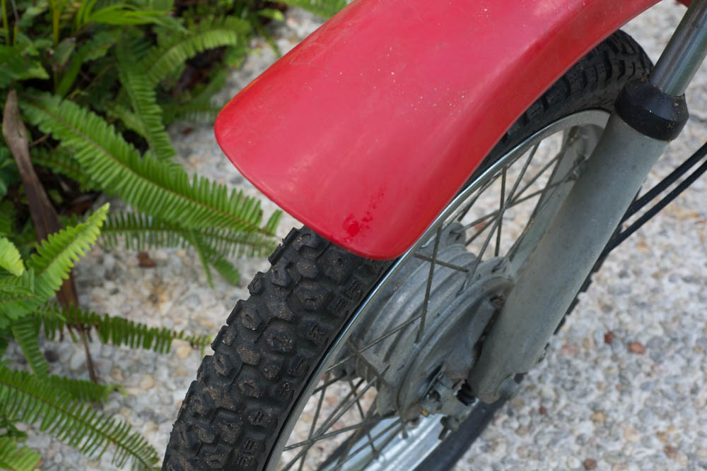 Kawasaki KM 100 Red Motorcycle