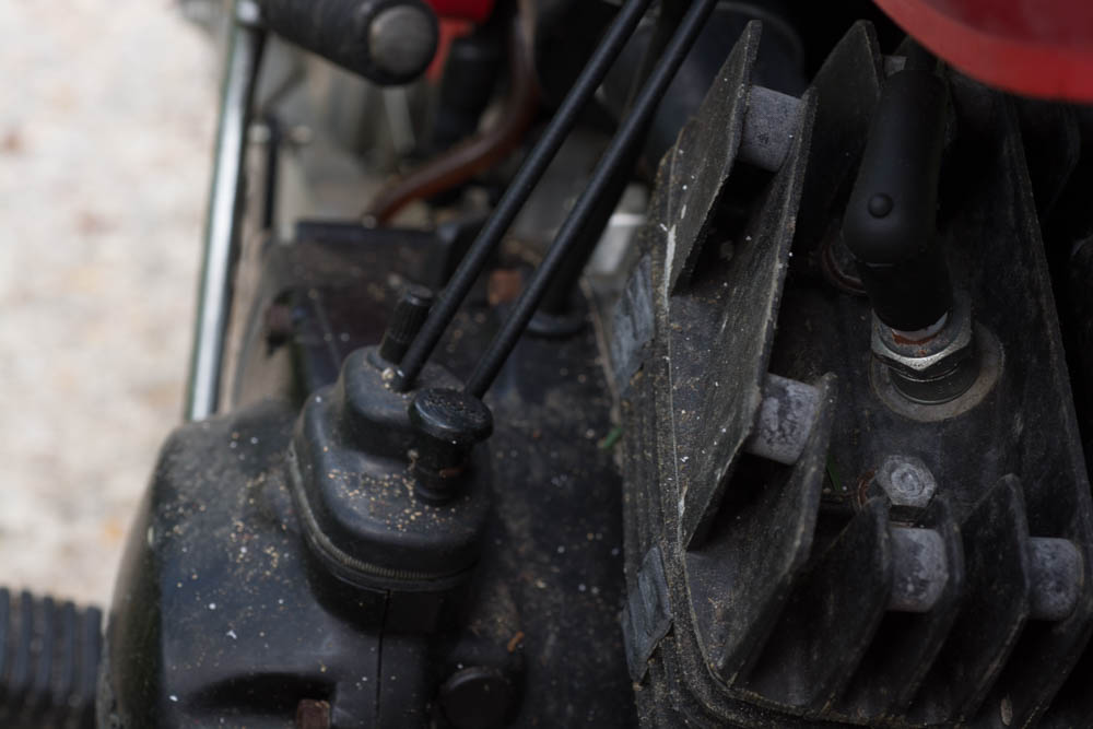 Kawasaki KM 100 Red Motorcycle