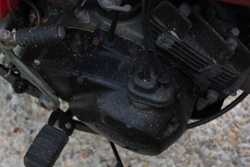 Kawasaki KM 100 Red Motorcycle