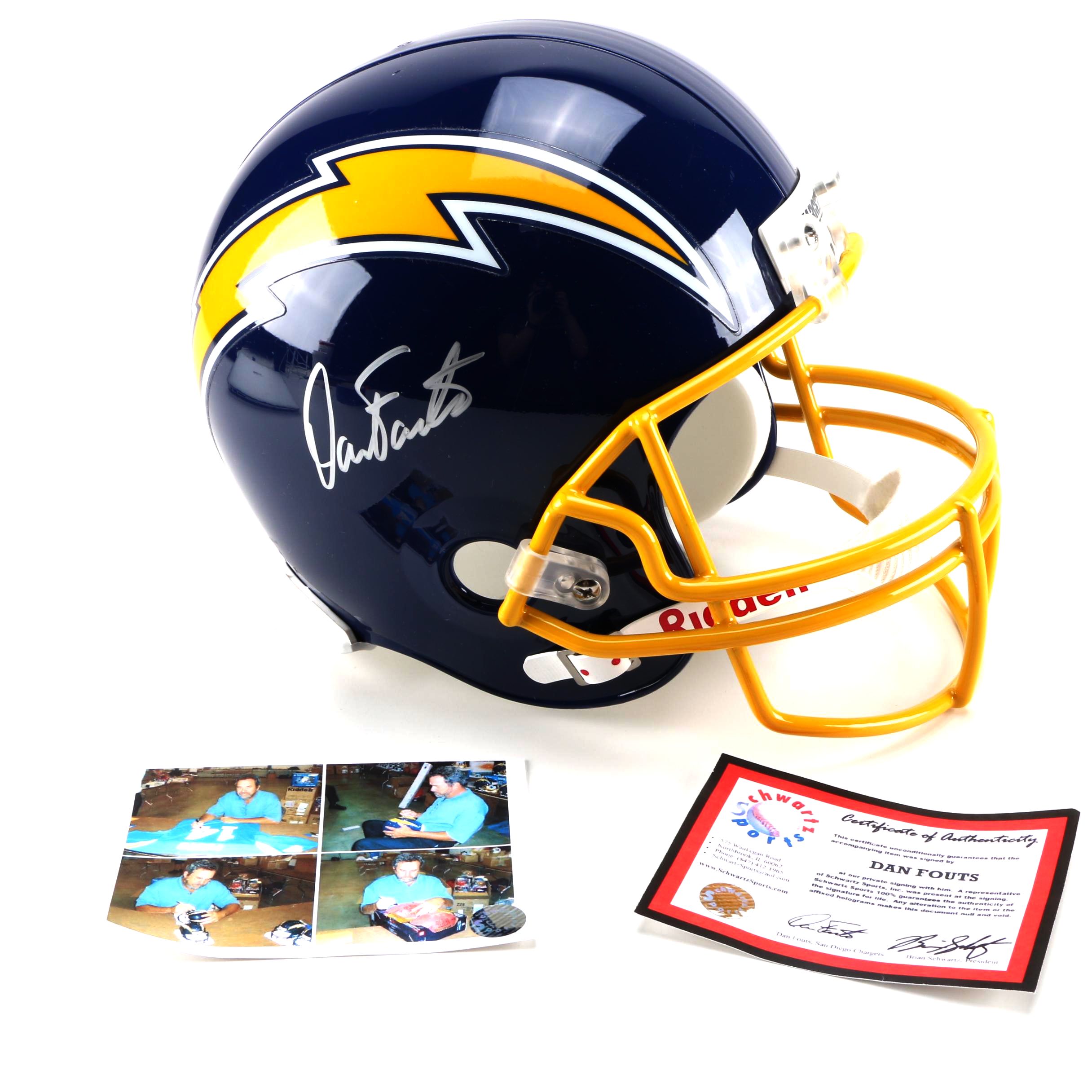 Dan Fouts Signed San Diego Chargers Helmet