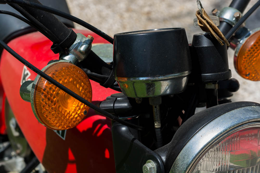 Kawasaki Red and Black KE 100