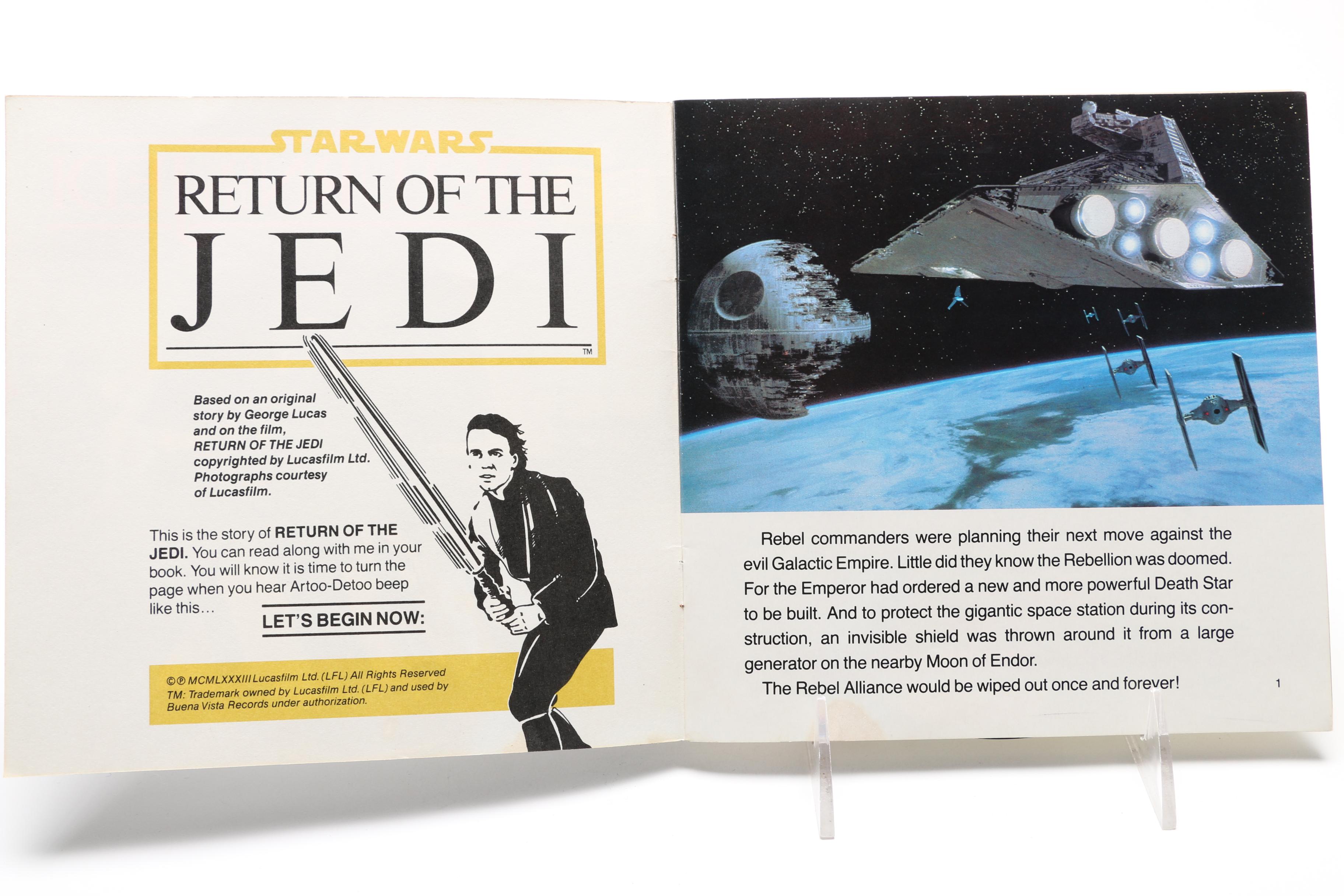 Vintage Children's Books Including 1980s Read-Along Records