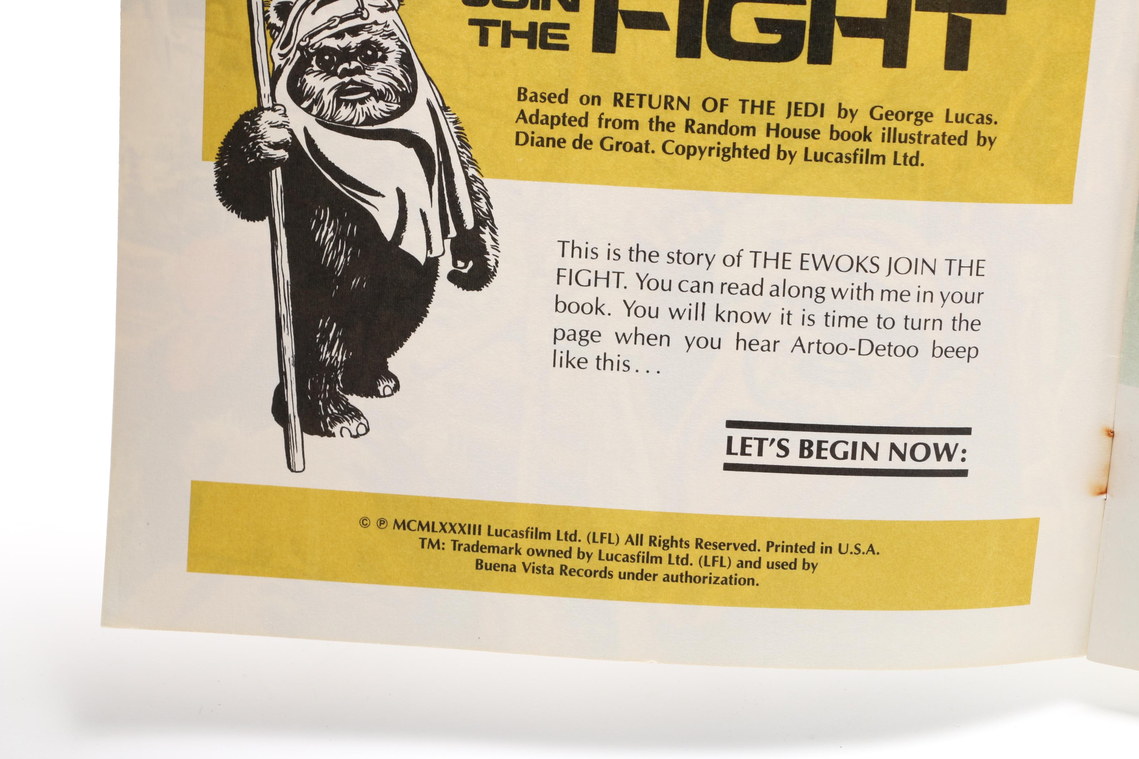 Vintage Children's Books Including 1980s Read-Along Records