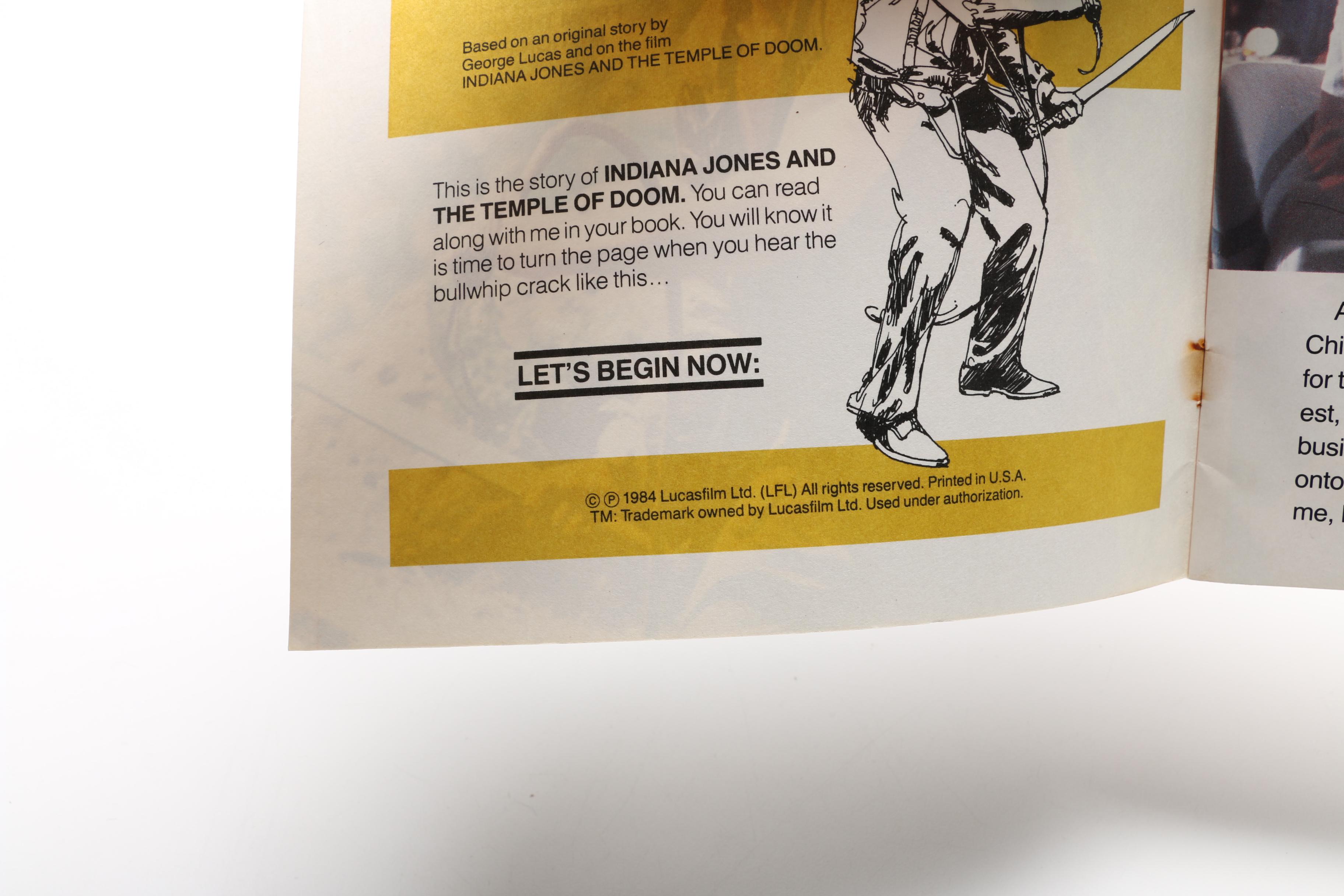 Vintage Children's Books Including 1980s Read-Along Records