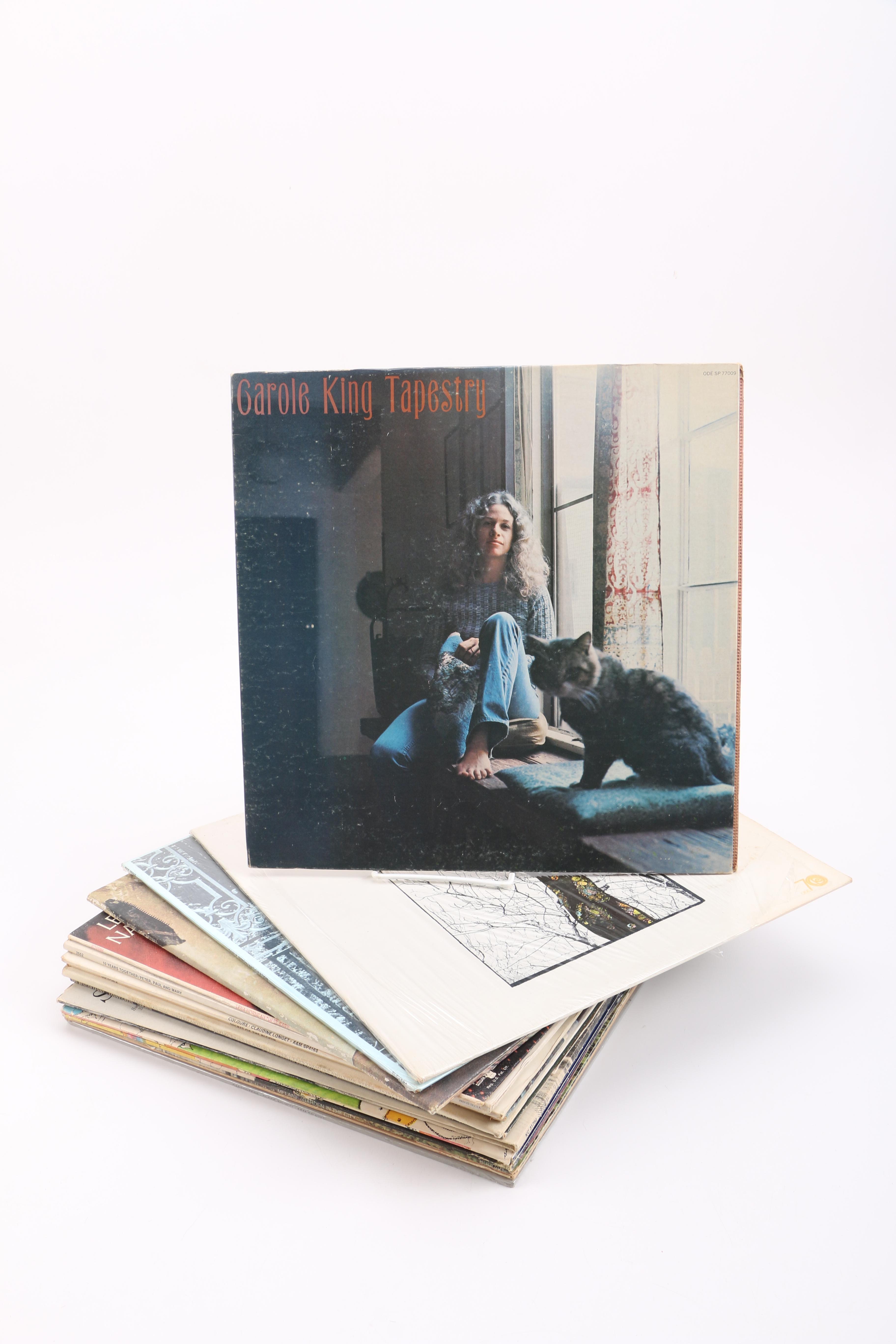 Vintage Pop and Soft Rock Records Including Carole King and Carly Simon