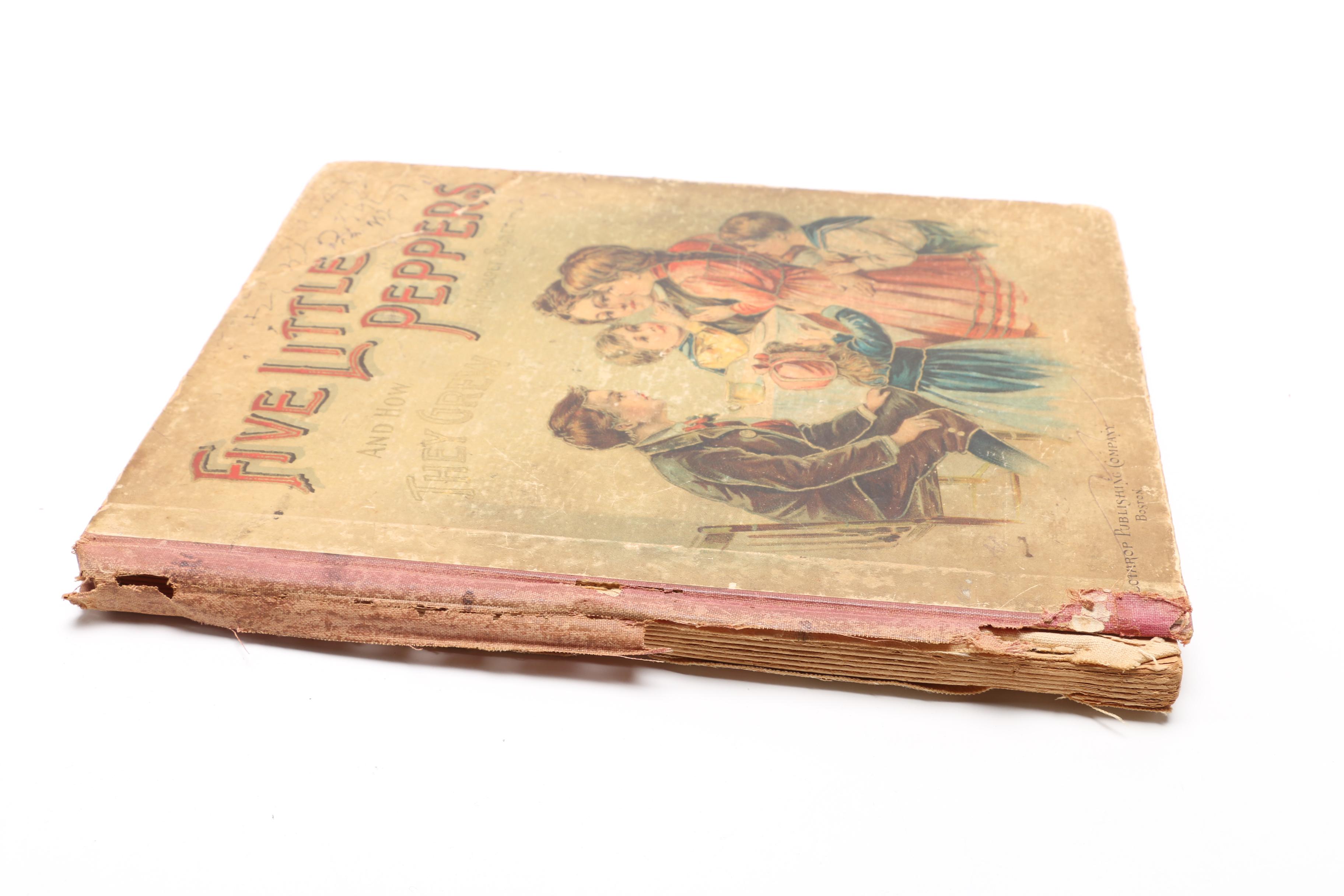 Vintage Children's Books Including 1980s Read-Along Records