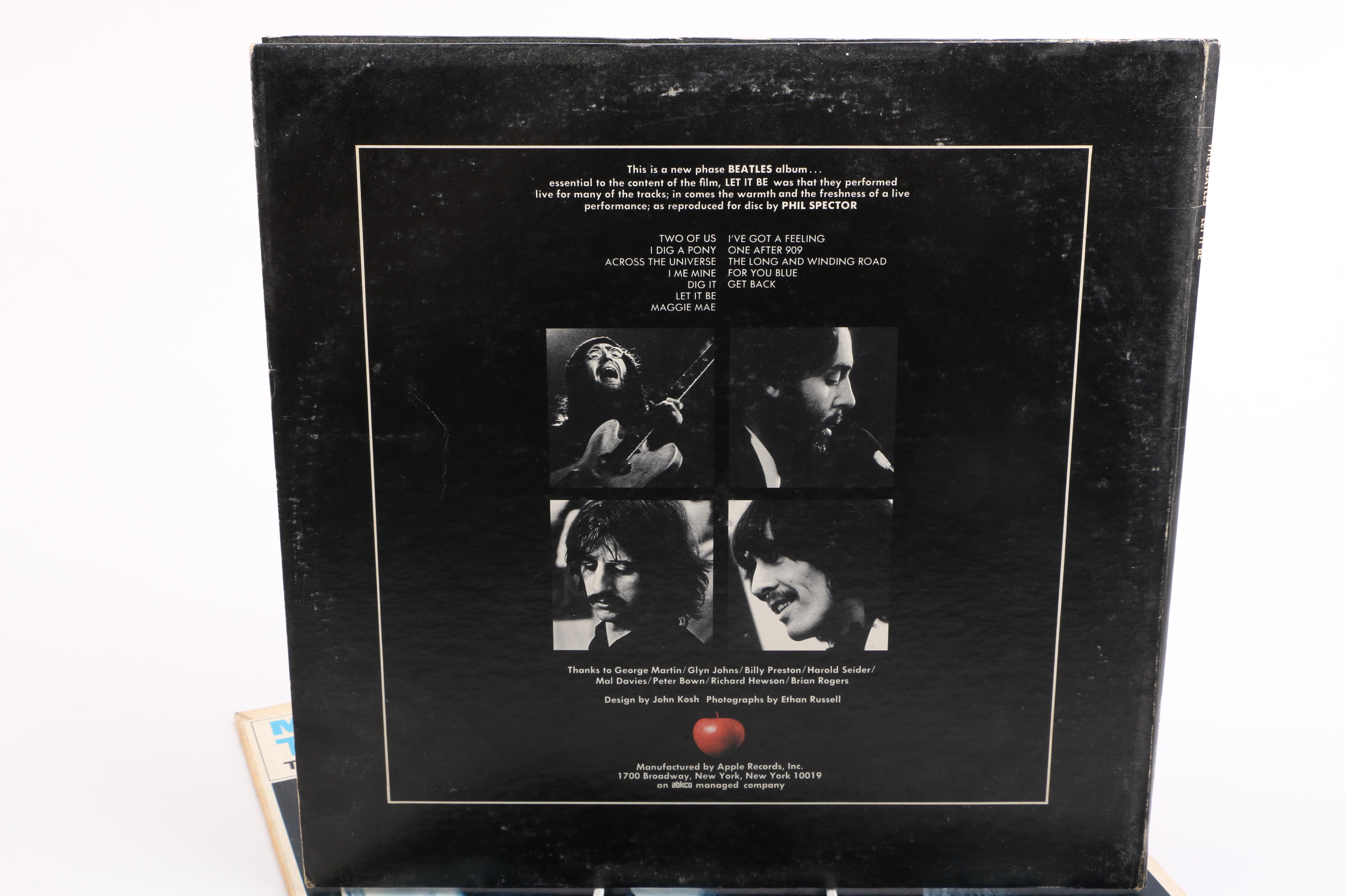 The Beatles "Let It Be" and "Meet the Beatles!" LPs