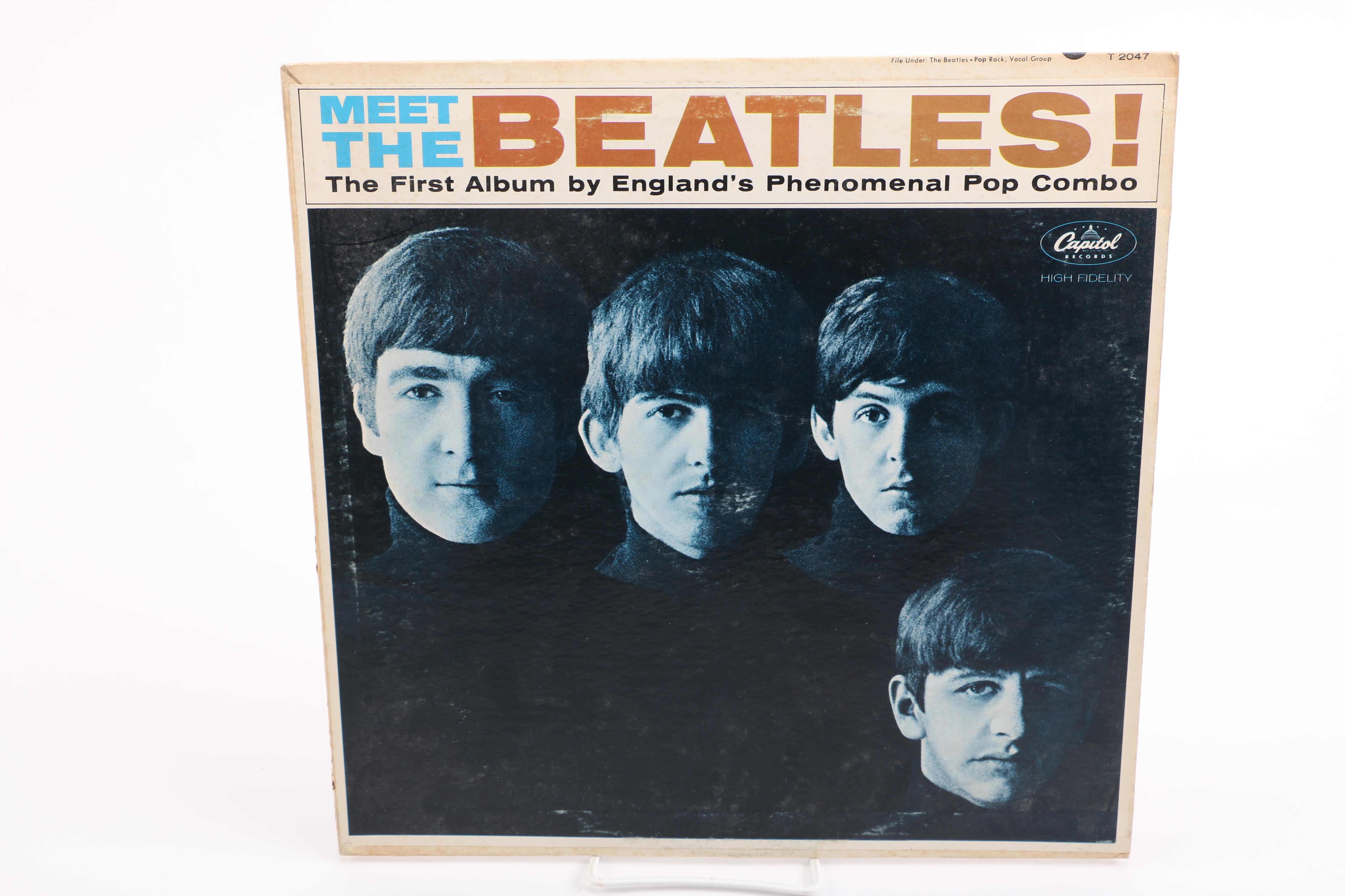 The Beatles "Let It Be" and "Meet the Beatles!" LPs