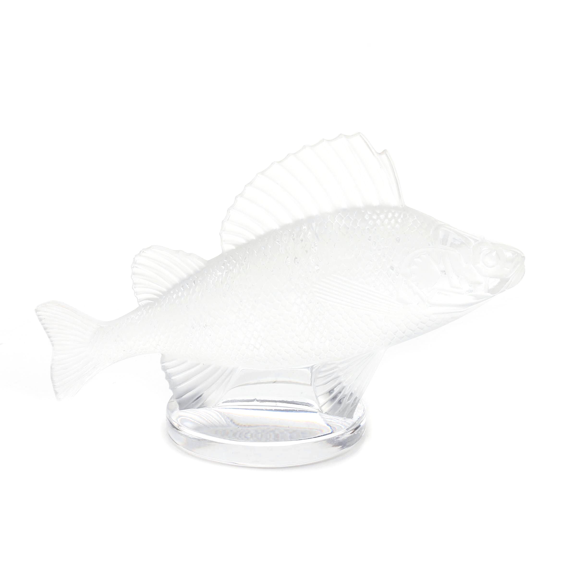 Lalique France "Perch" Crystal Figurine